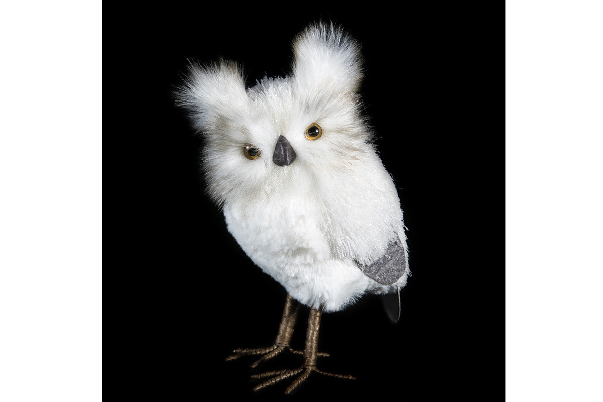 Sova 2A - biela ozdoba Sova