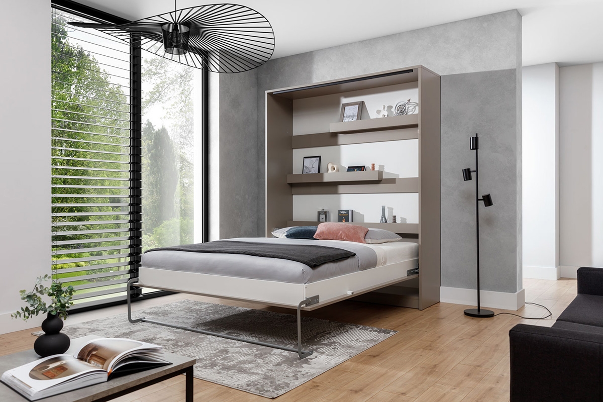 Vertikální sklápěcí postel Modern 160x200 cm - congo / kašmír Sklápěcí postel 160x200