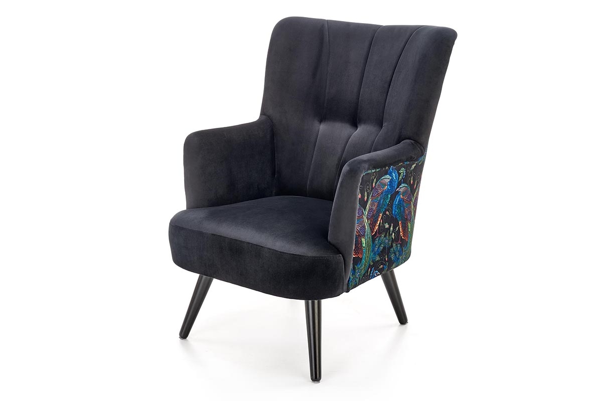 Dizajnové kreslo PAGONI - čierna PAGONI Kreslo Čierny