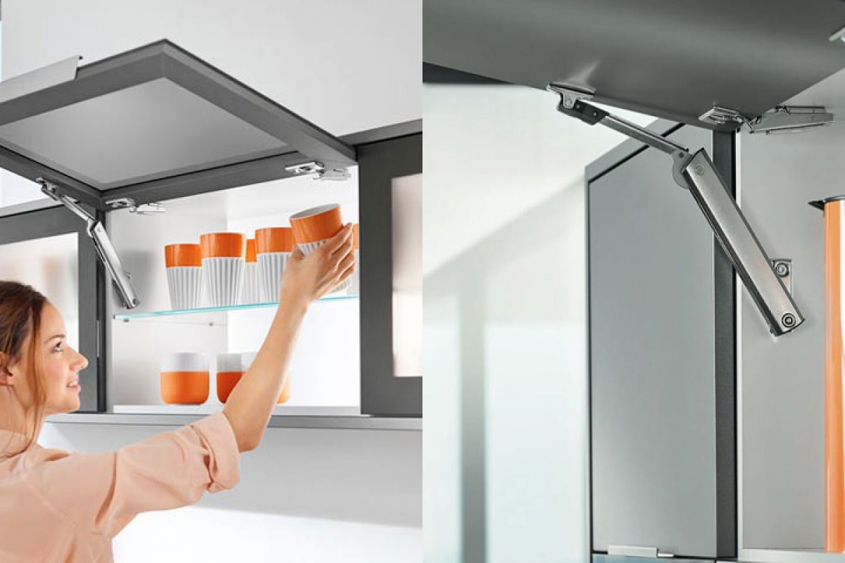 Hluboká nástavcová skříňka Lamja WOG5/36/58 HKXS s písty Aventos Podnosnik Aventos HK-XS Blum 