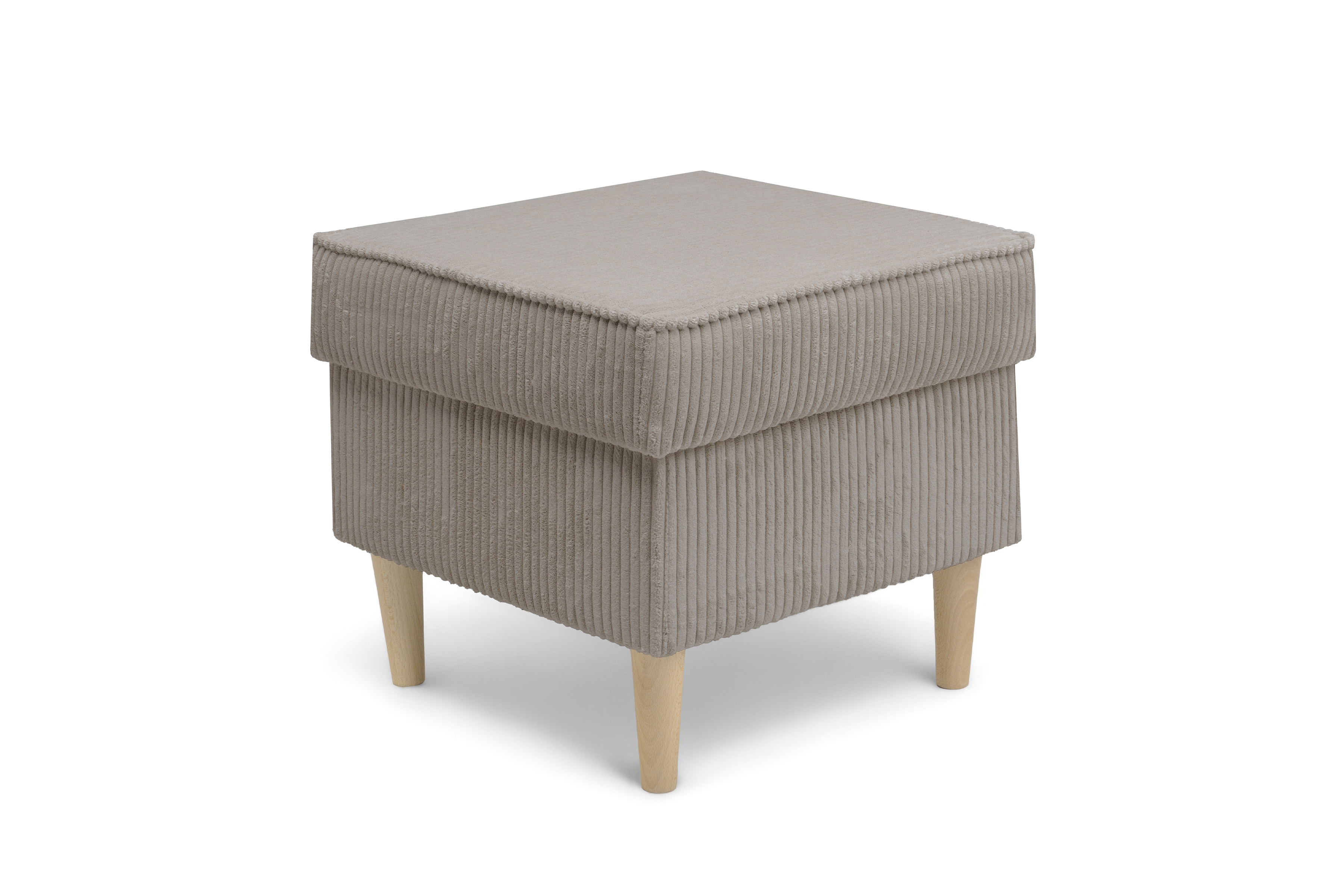 Podnožka křesla ušák Vilano - béžový manšestr Poso 2 / nohy buk Podnožka do fotela Ušák Vilano - béžový manšestr Poso 2 / Nohy buk 