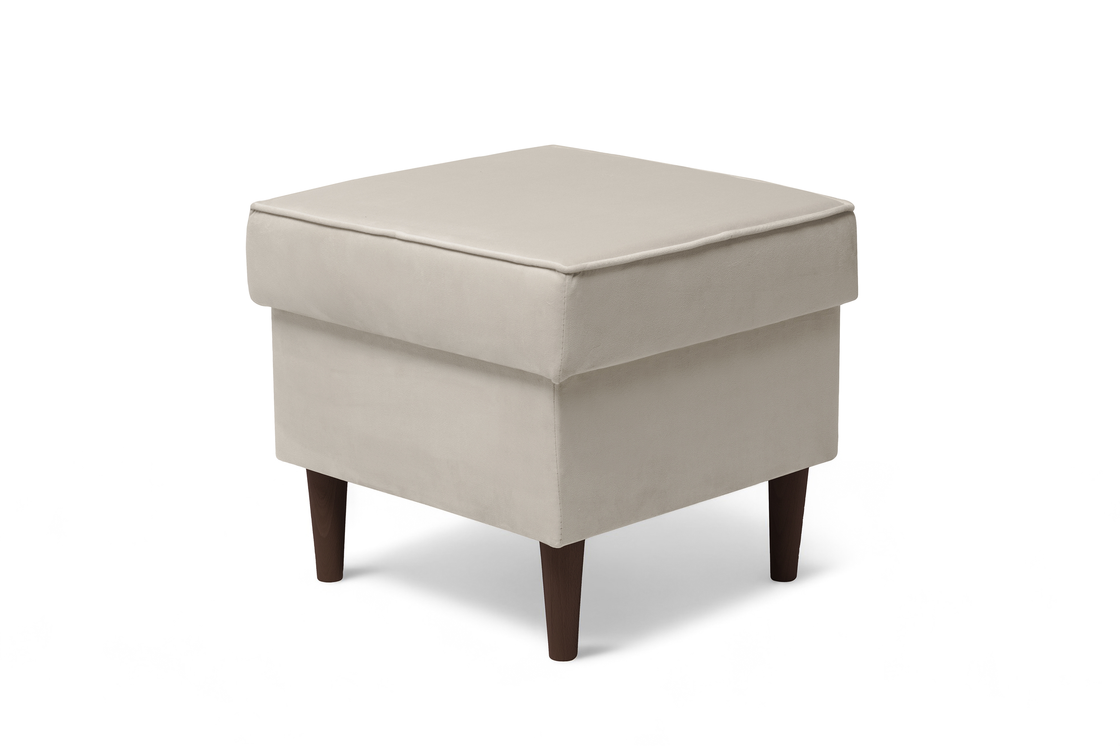 Podnožka křesla ušák Vilano - béžový samet Velluto 2 / nohy venge Podnožka do fotela Ušák Vilano - béžový samet Velluto 2 / Nohy Venge 