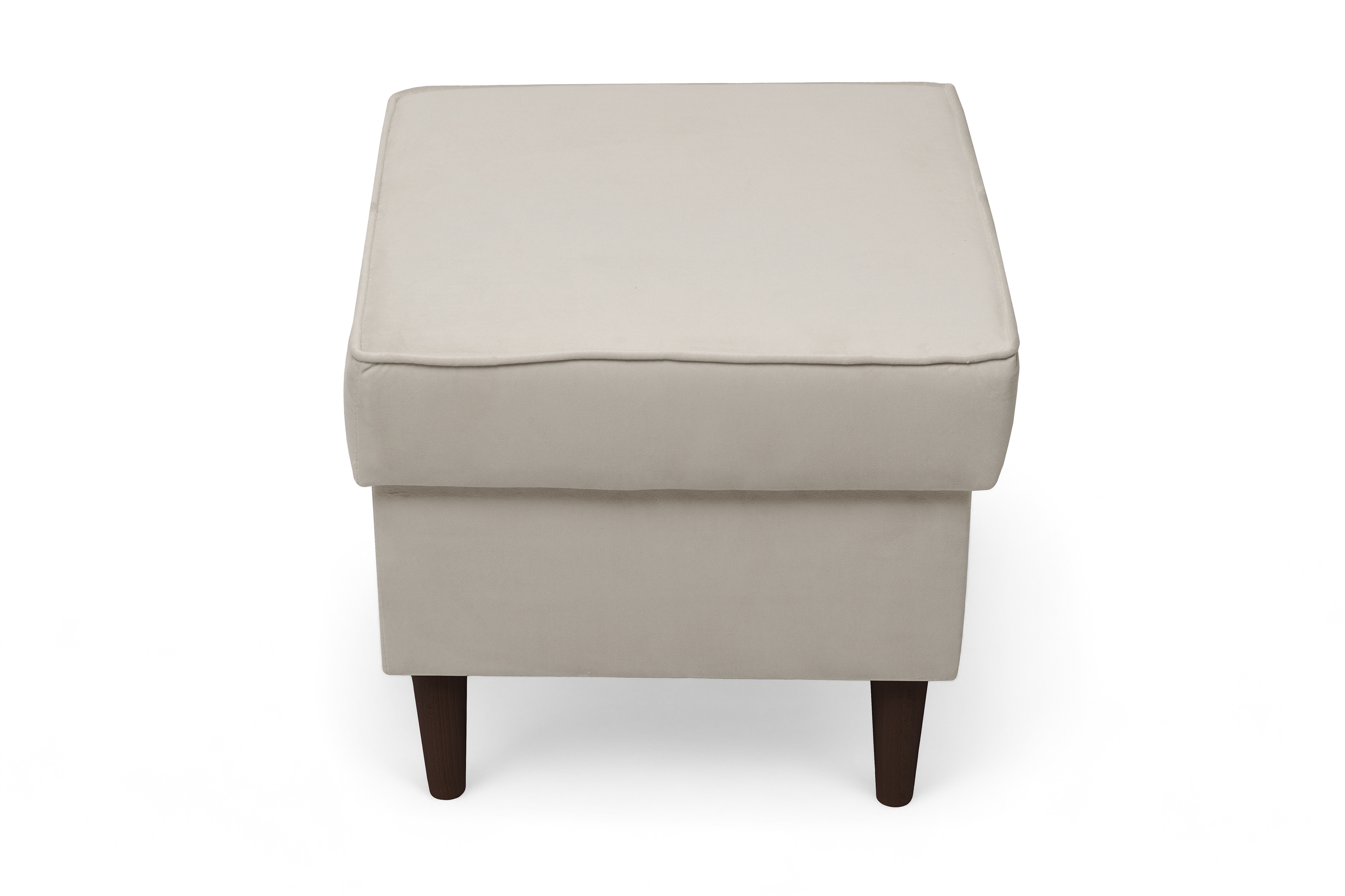 Podnožka křesla ušák Vilano - béžový samet Velluto 2 / nohy venge Podnožka do fotela Ušák Vilano - béžový samet Velluto 2 / Nohy Venge 