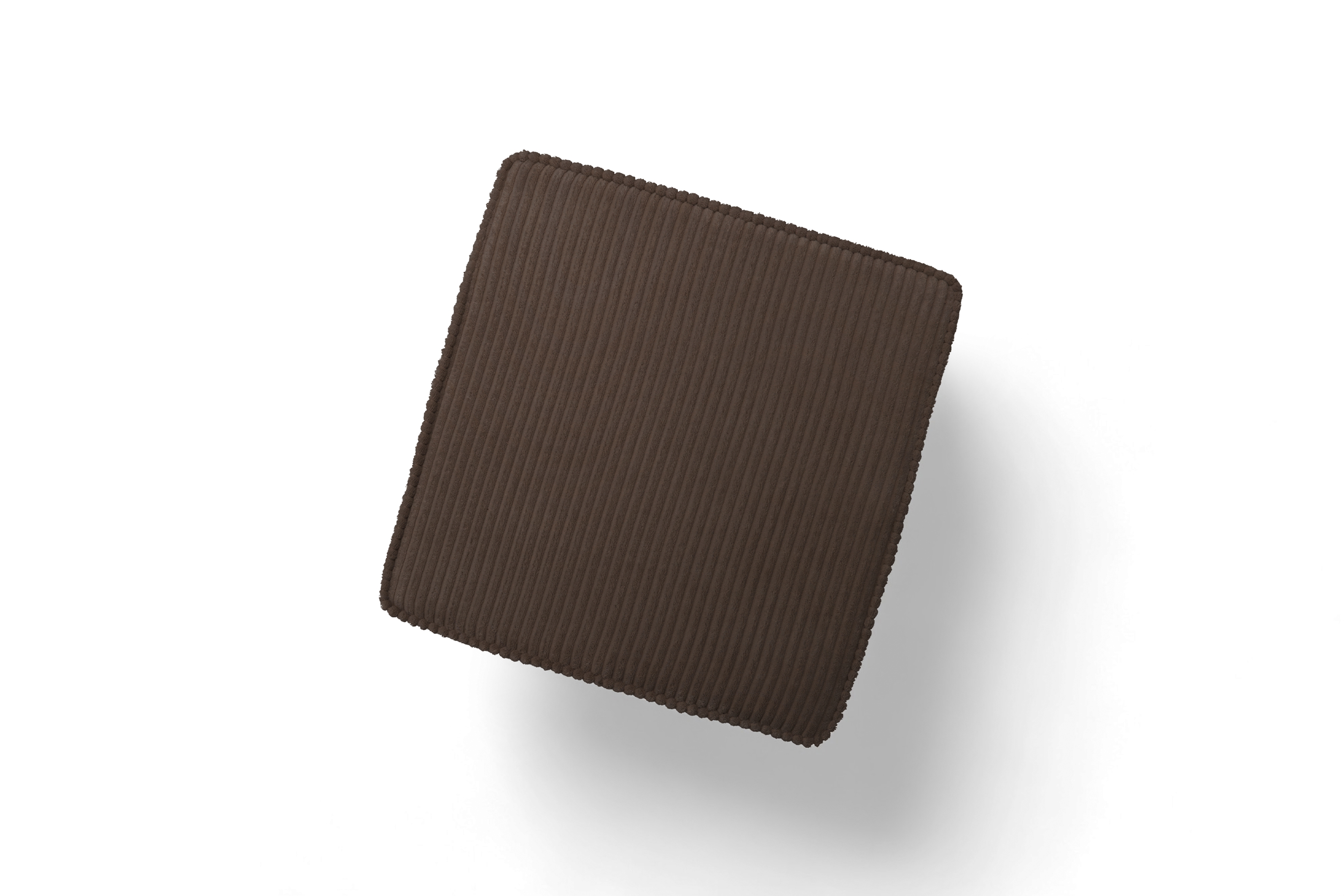 Podnožka křesla ušák Vilano - hnědý manšestr Poso 6 / nohy buk Podnožka do fotela Ušák Vilano - Hnědý manšestr Poso 6 / Nohy buk 