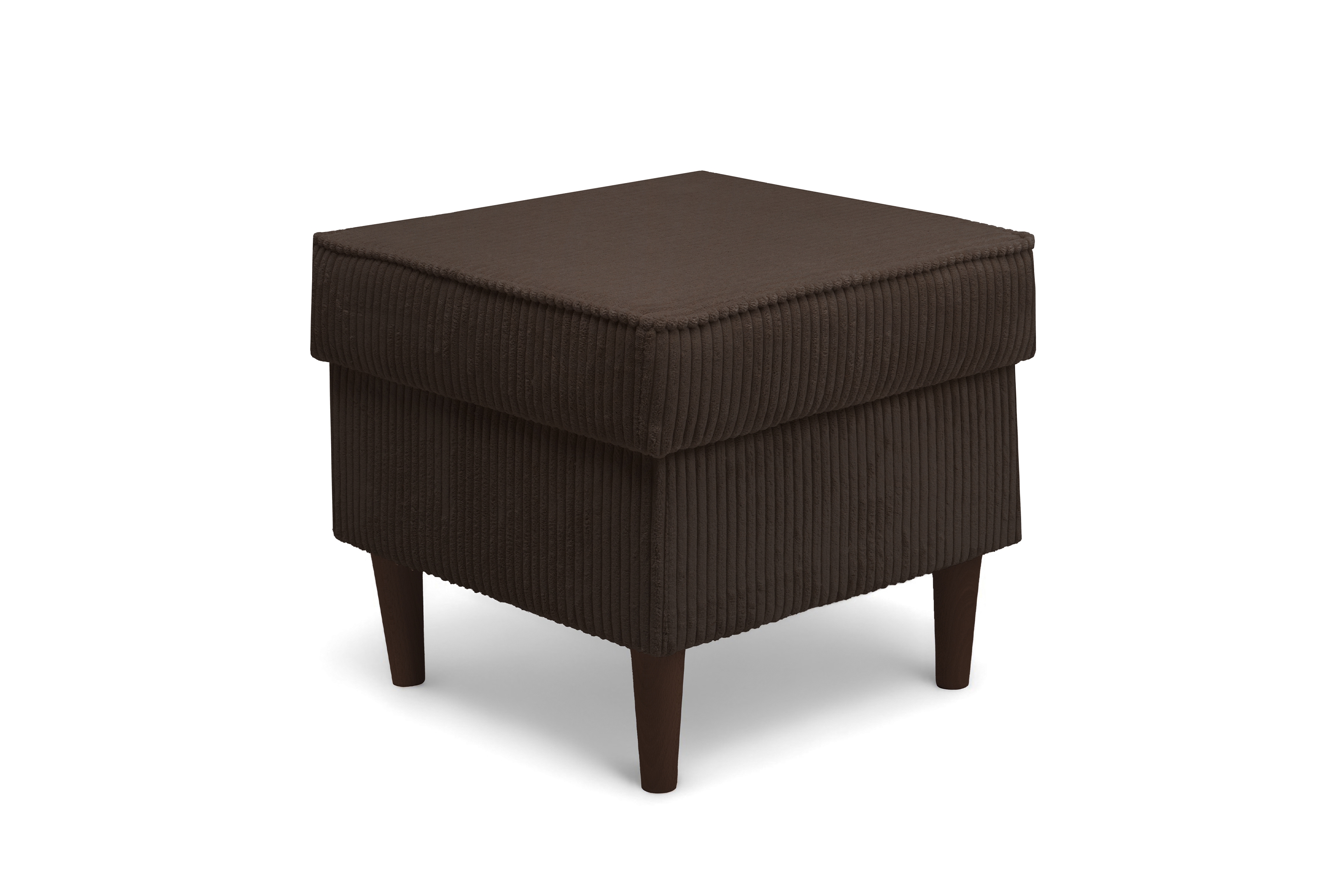 Podnožka křesla ušák Vilano - hnědý manšestr Poso 6 / nohy venge Podnožka do fotela Ušák Vilano - Hnědý manšestr Poso 6 / Nohy Venge 