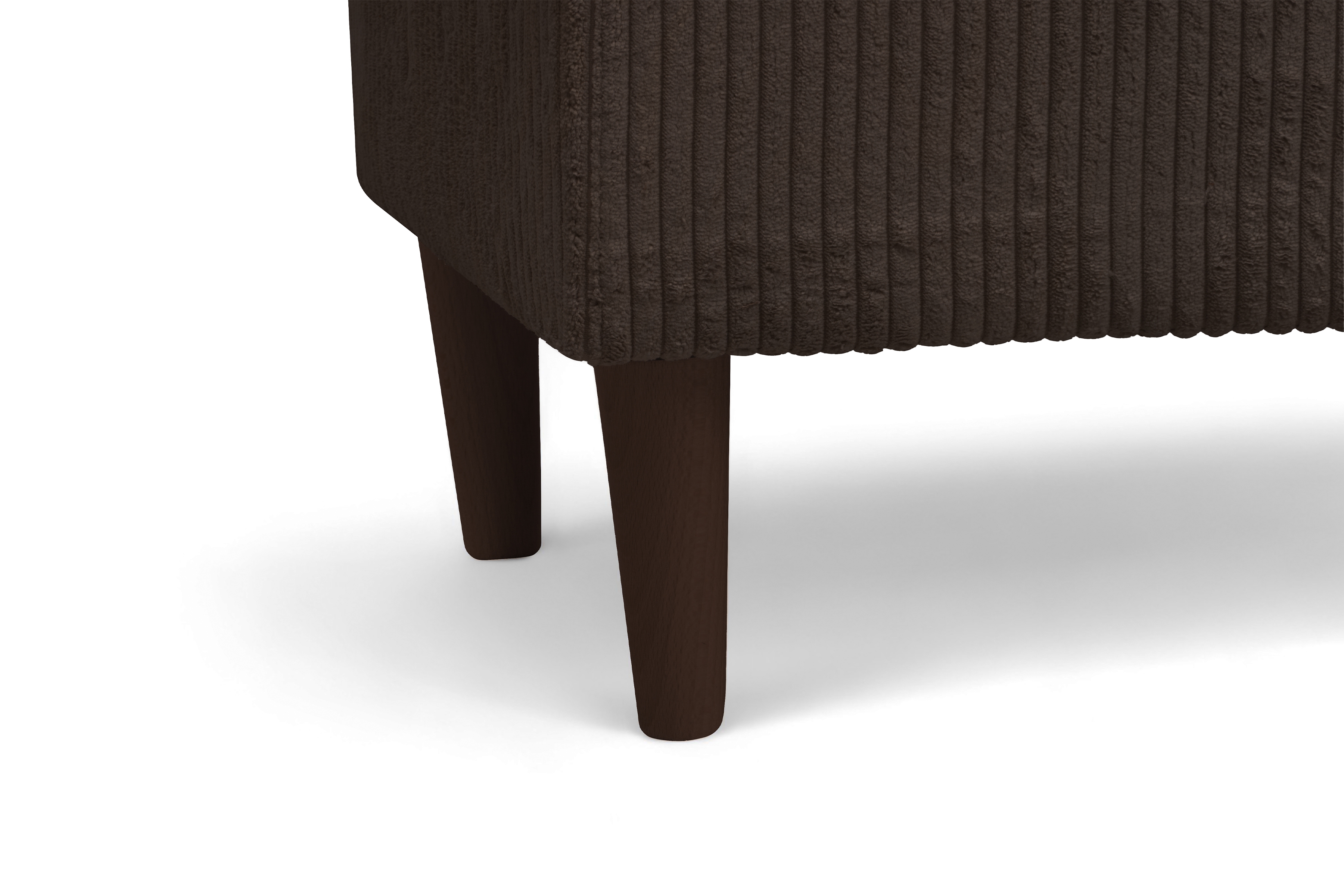 Podnožka křesla ušák Vilano - hnědý manšestr Poso 6 / nohy venge Podnožka do fotela Ušák Vilano - Hnědý manšestr Poso 6 / Nohy Venge 