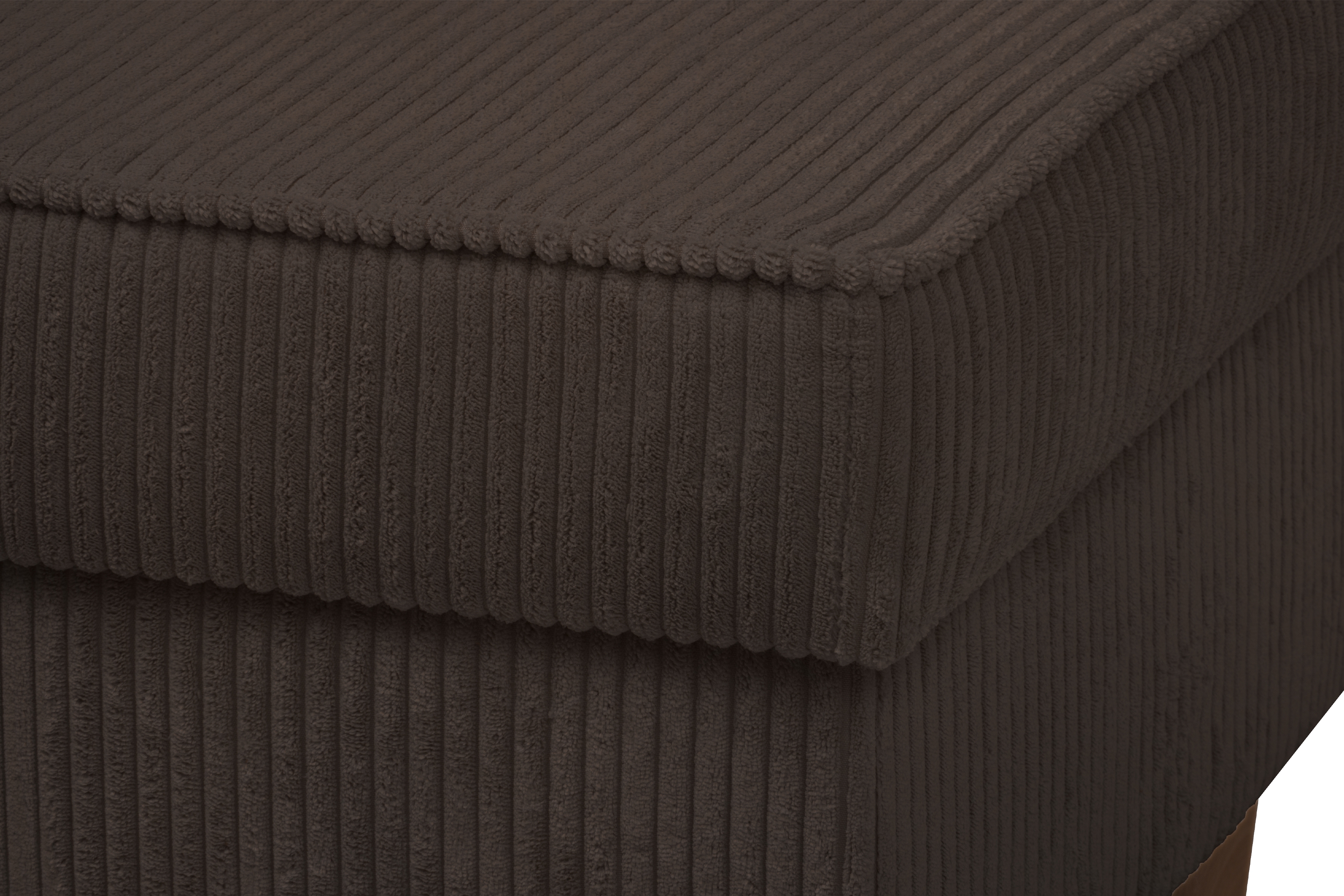 Podnožka křesla ušák Vilano - hnědý manšestr Poso 6 / nohy venge Podnožka do fotela Ušák Vilano - Hnědý manšestr Poso 6 / Nohy Venge 