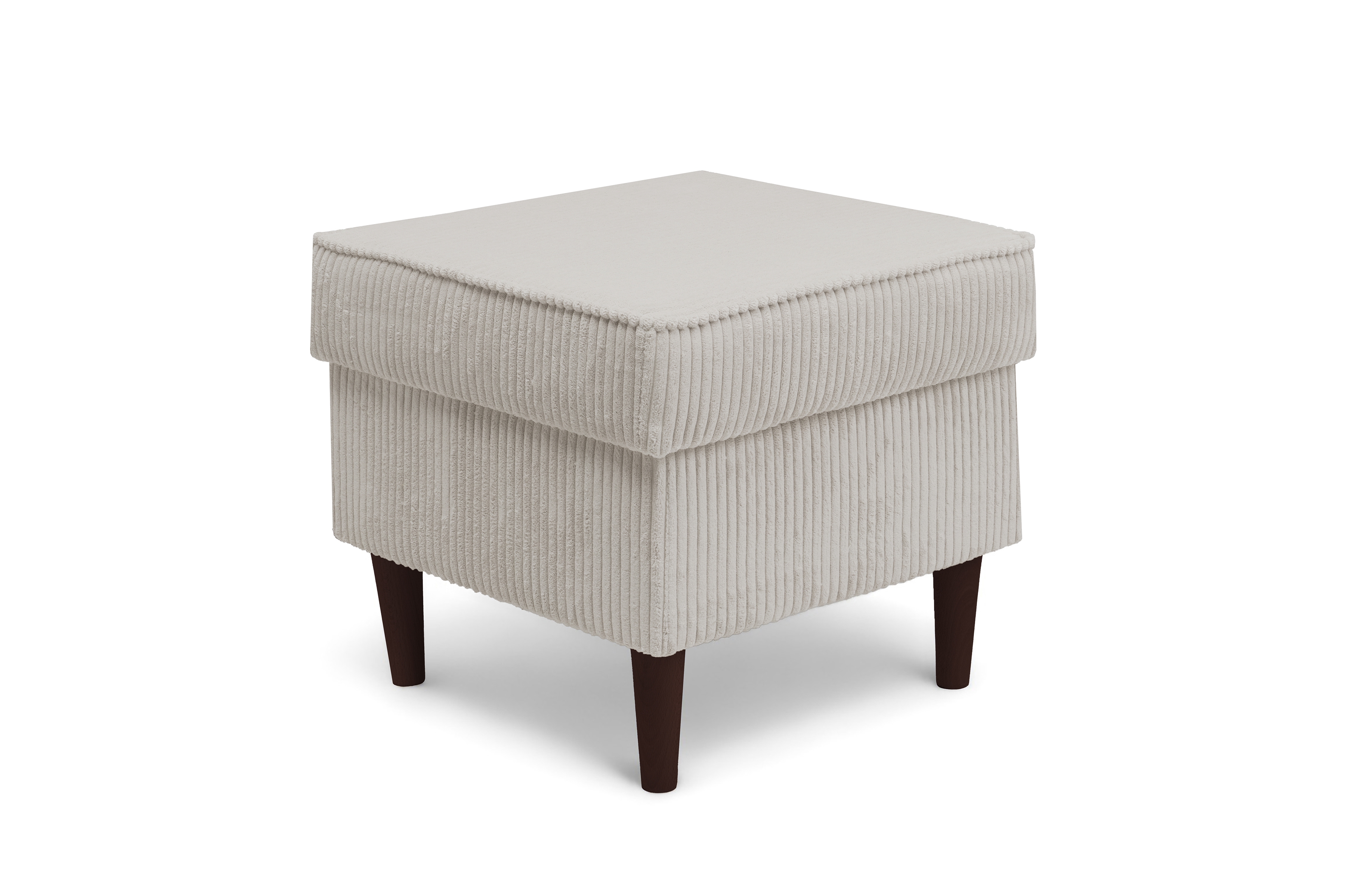 Podnožka křesla ušák Vilano - krémový manšestr Poso 100 / nohy venge Podnožka do fotela Ušák Vilano - jasný béžový manšestr Poso 100 / Nohy Venge 