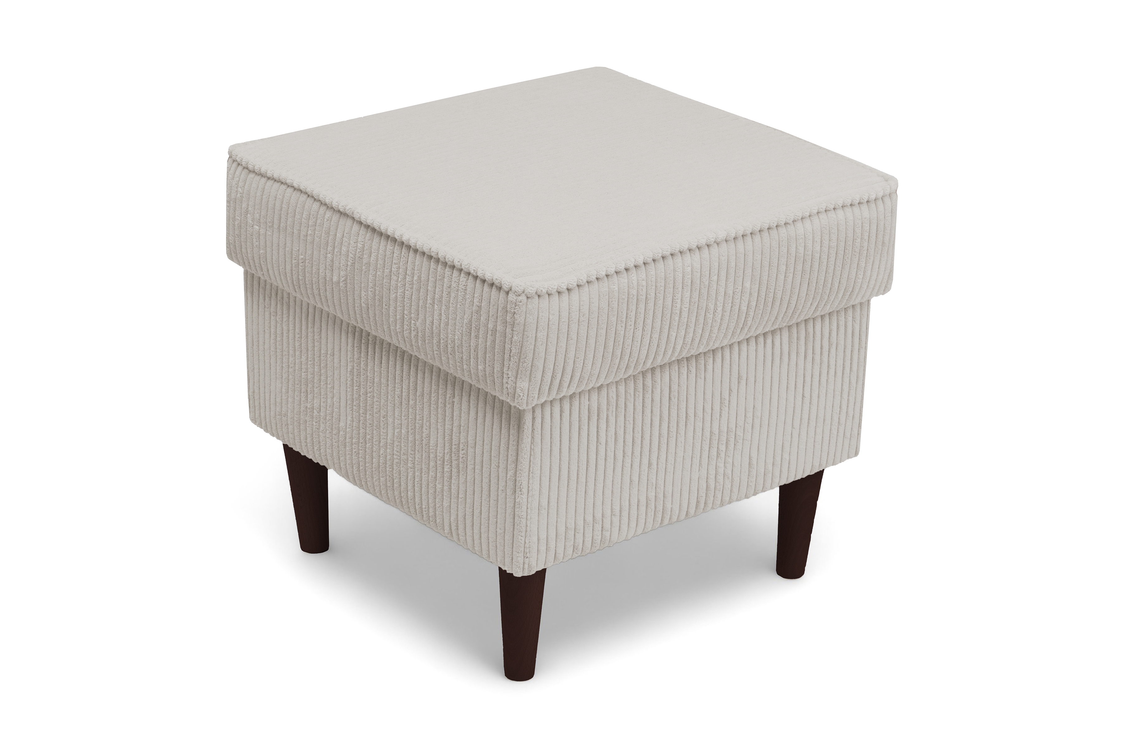 Podnožka křesla ušák Vilano - krémový manšestr Poso 100 / nohy venge Podnožka do fotela Ušák Vilano - jasný béžový manšestr Poso 100 / Nohy Venge 