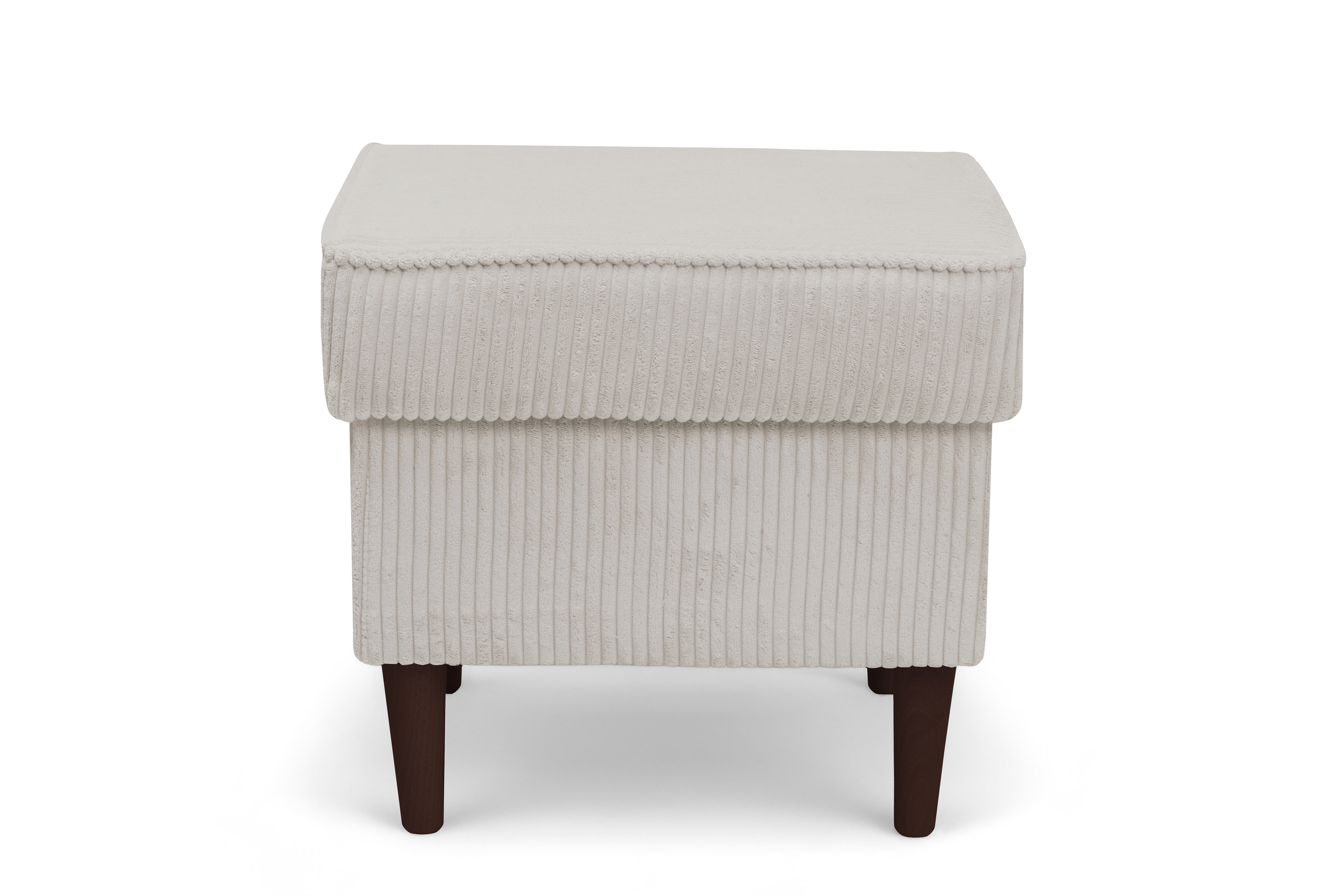 Podnožka křesla ušák Vilano - krémový manšestr Poso 100 / nohy venge Podnožka do fotela Ušák Vilano - jasný béžový manšestr Poso 100 / Nohy Venge 