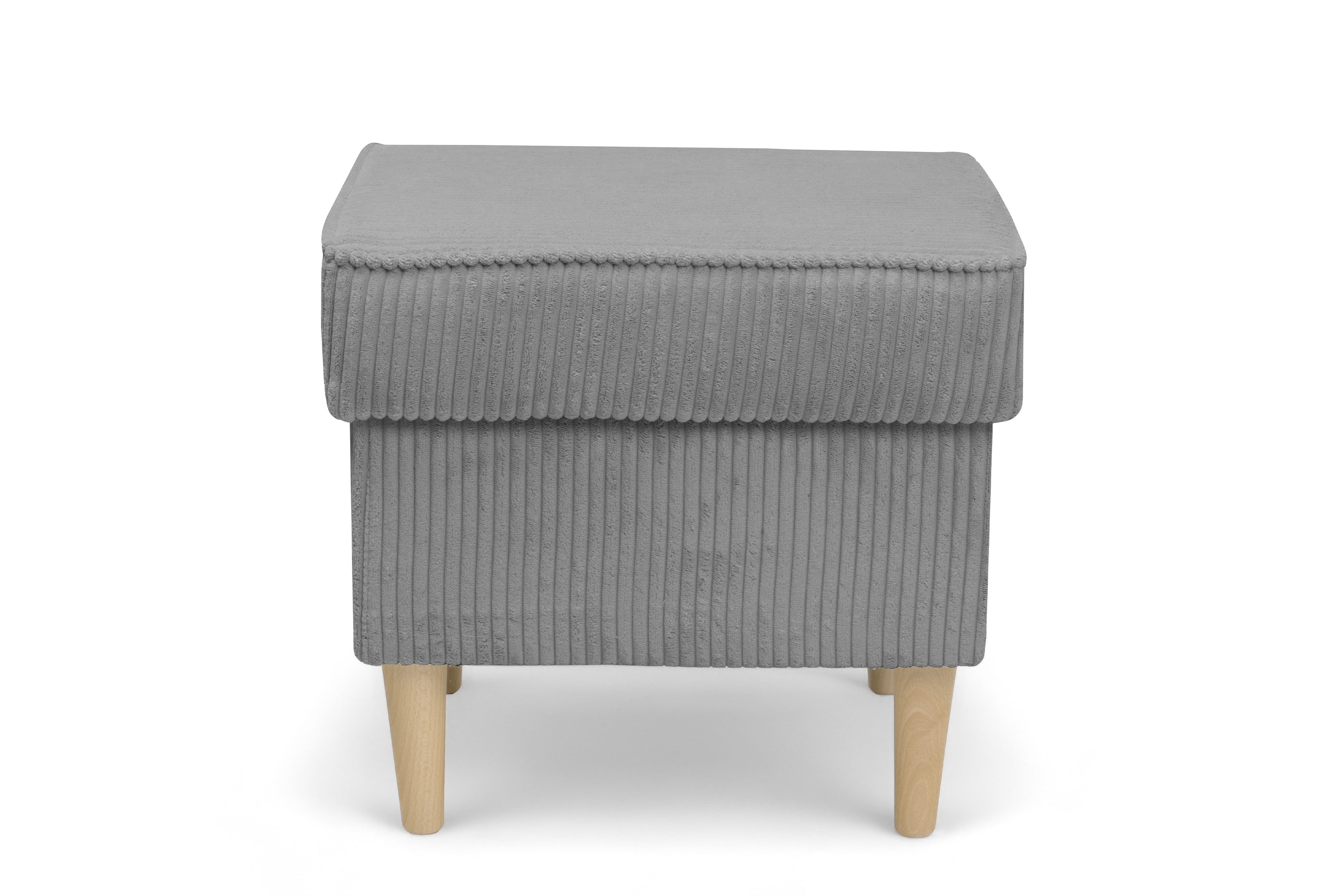 Podnožka křesla ušák Vilano - popelový manšestr Poso 55 / nohy buk Podnožka do fotela Ušák Vilano - Popelový manšestr Poso 55 / Nohy buk