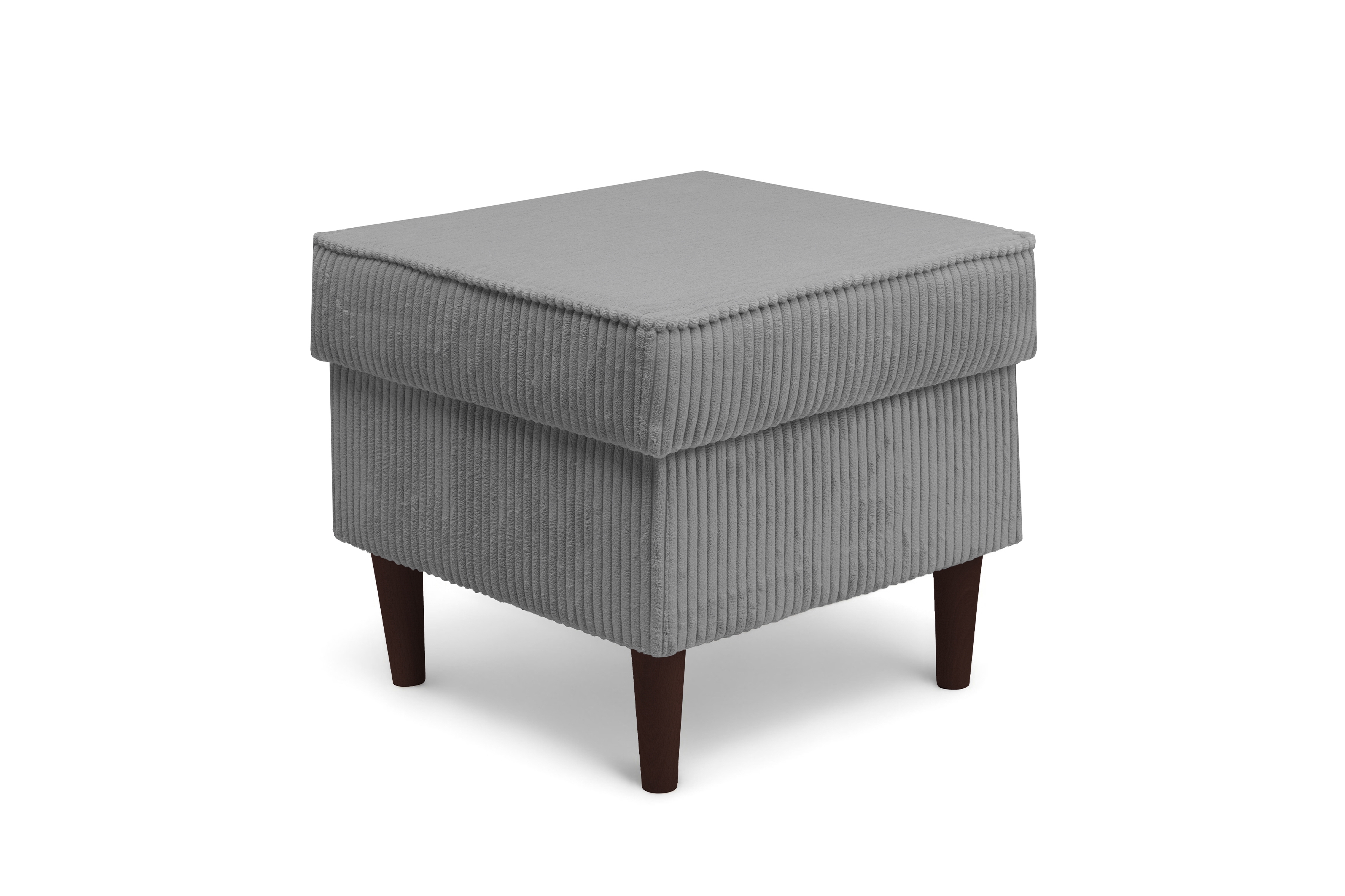 Podnožka křesla ušák Vilano - popelový manšestr Poso 55 / nohy venge Podnožka do fotela Ušák Vilano - Popelový manšestr Poso 55 / Nohy Venge 