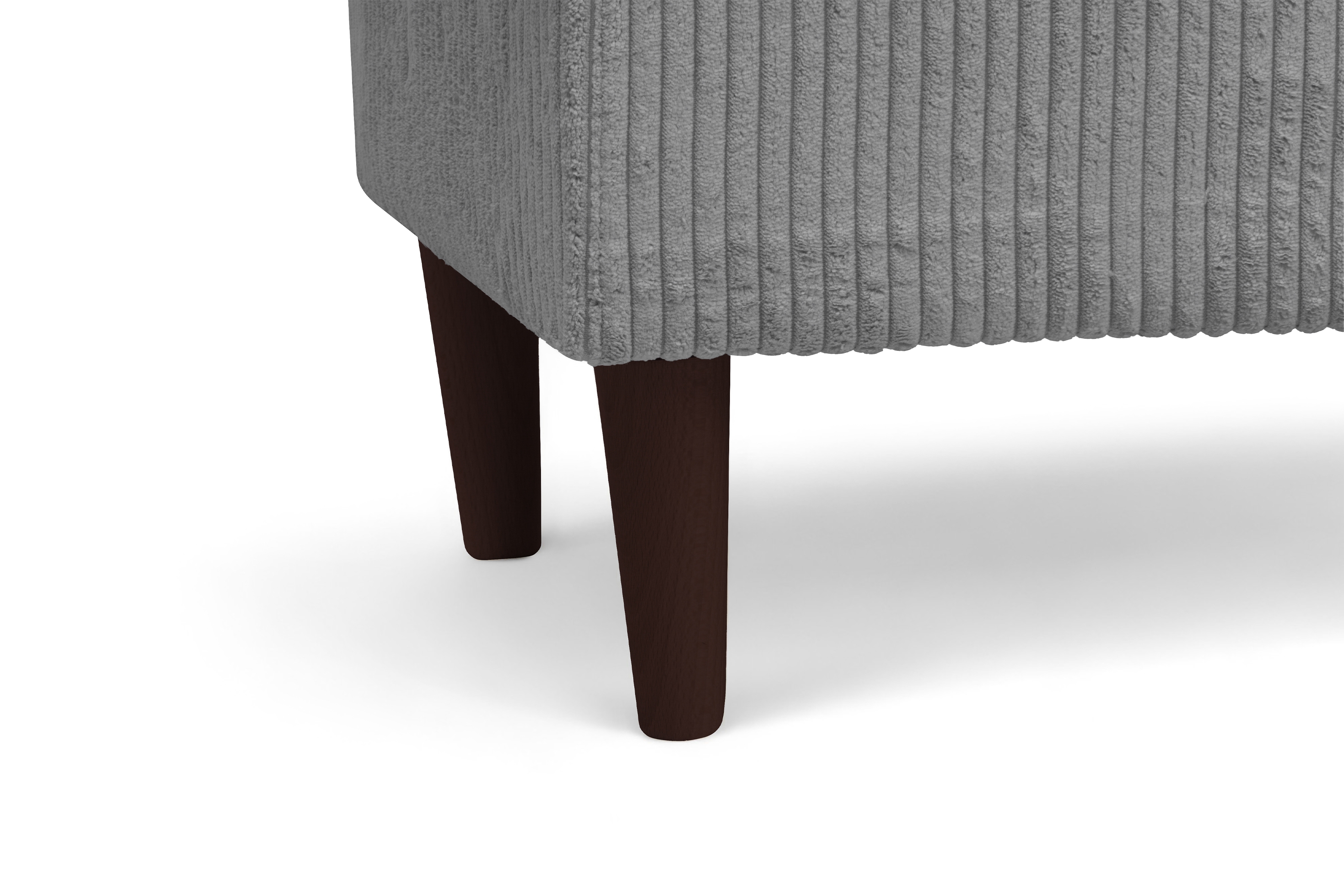 Podnožka křesla ušák Vilano - popelový manšestr Poso 55 / nohy venge Podnožka do fotela Ušák Vilano - Popelový manšestr Poso 55 / Nohy Venge 