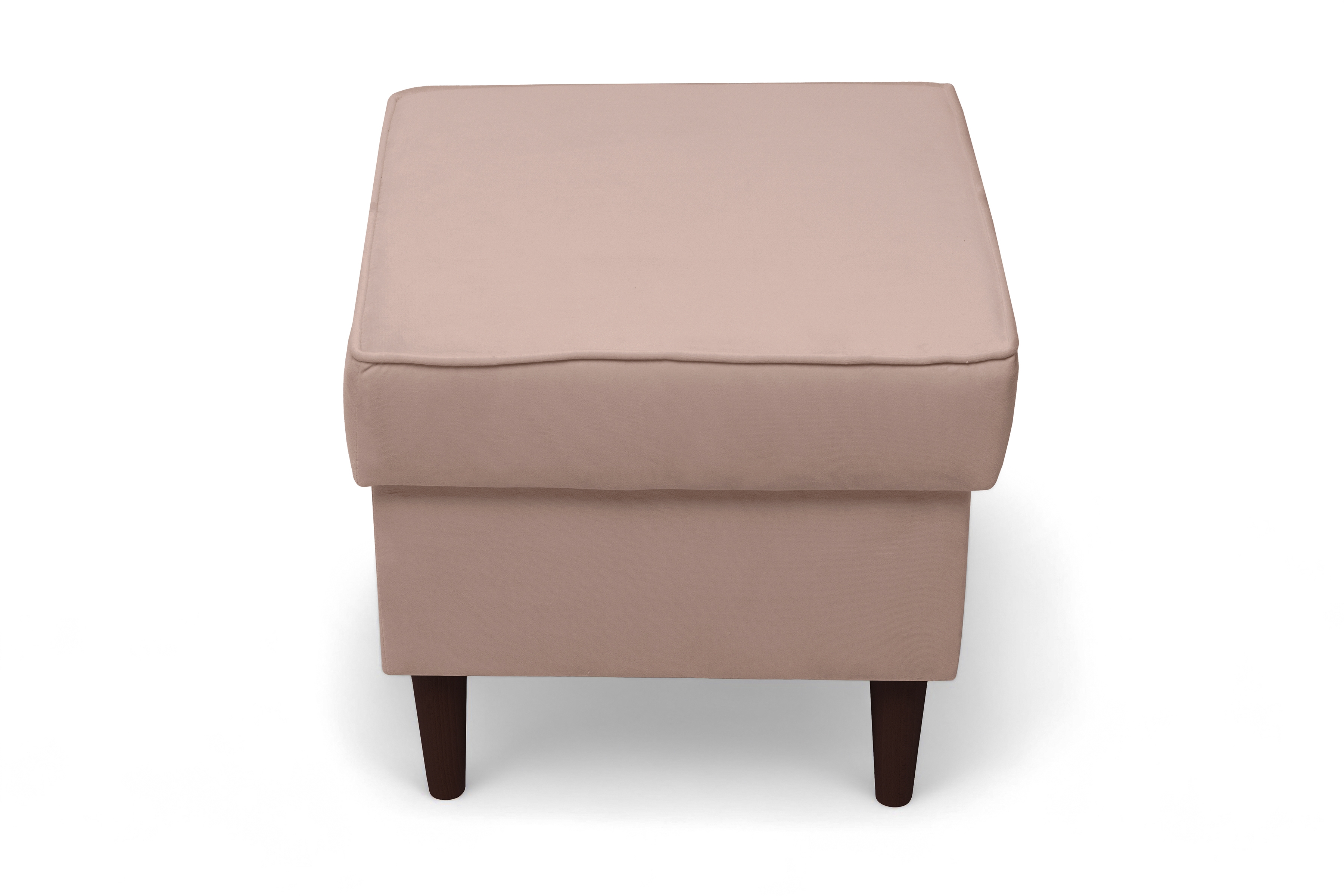 Podnožka křesla ušák Vilano - růžový hydrofobní samet Matt Velvet 61 / nohy venge Podnožka do fotela Ušák Vilano - Růžová samet hydrofobní  Matt Velvet 61 / Nohy Venge 