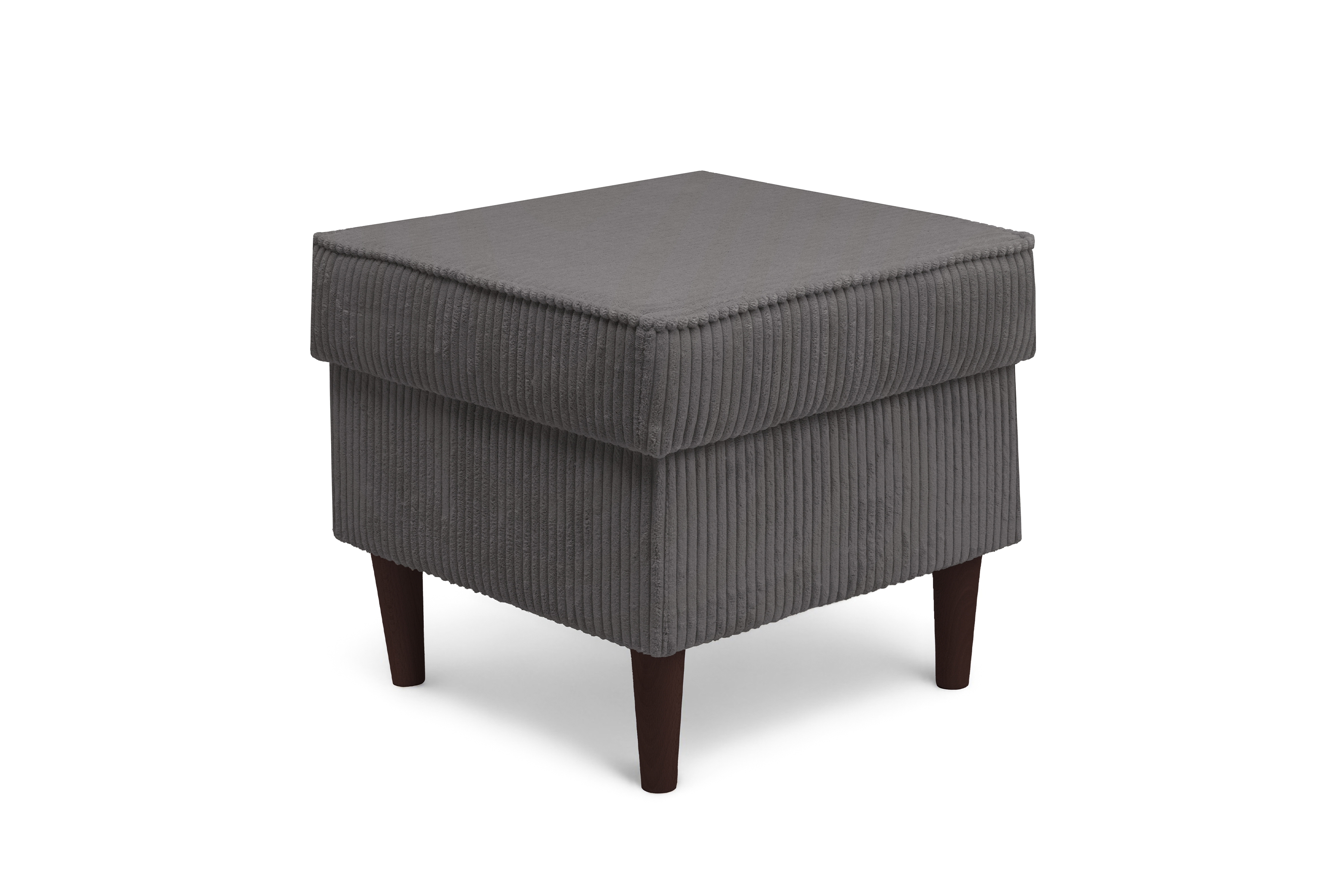 Podnožka křesla ušák Vilano - šedý manšestr Poso 22 / nohy venge Podnožka do fotela Ušák Vilano - šedý manšestr Poso 22 / Nohy Venge 