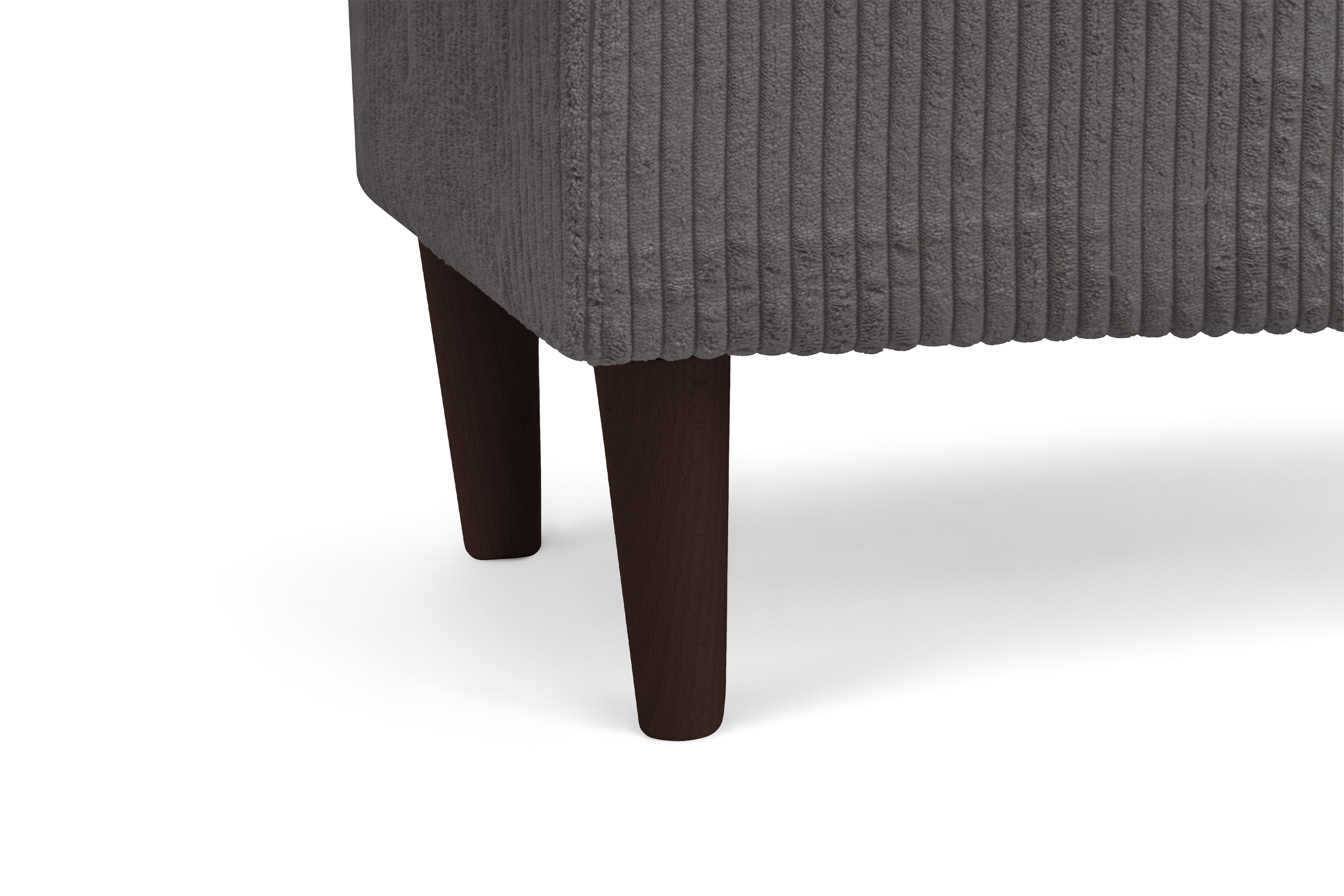 Podnožka křesla ušák Vilano - šedý manšestr Poso 22 / nohy venge Podnožka do fotela Ušák Vilano - šedý manšestr Poso 22 / Nohy Venge 