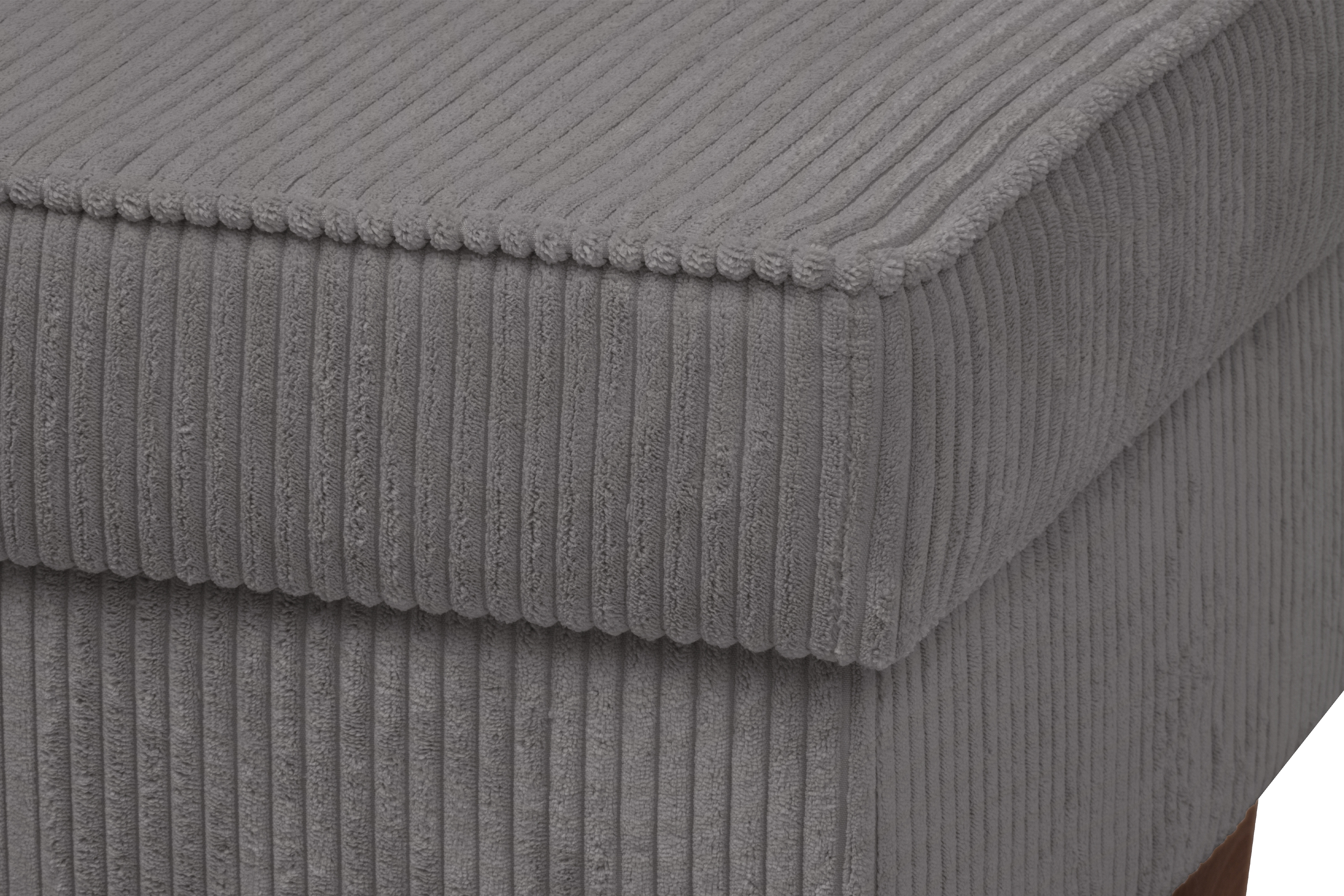 Podnožka křesla ušák Vilano - šedý manšestr Poso 22 / nohy venge Podnožka do fotela Ušák Vilano - šedý manšestr Poso 22 / Nohy Venge 