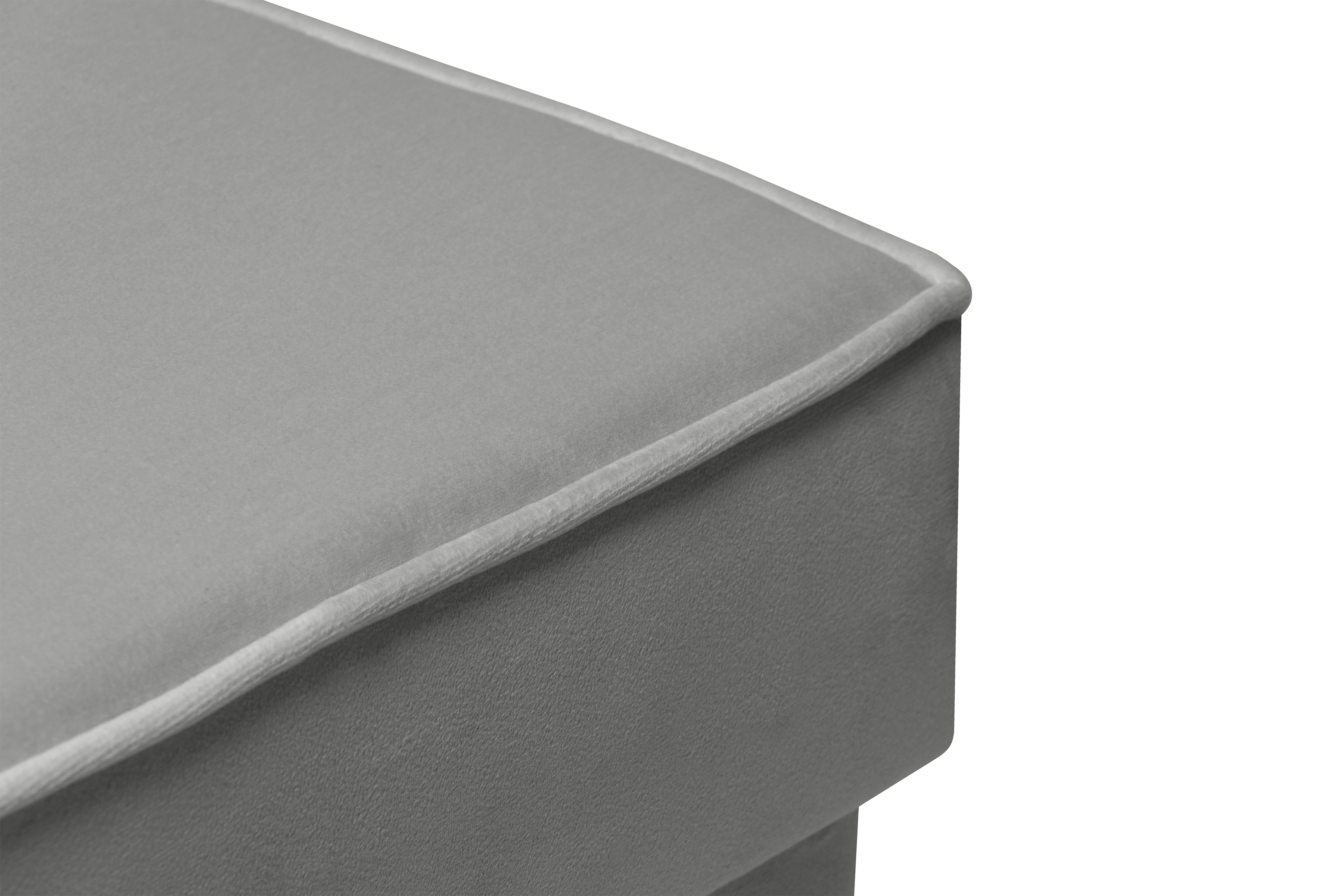 Podnožka křesla ušák Vilano - šedý samet Velluto 16 / nohy buk Podnožka do fotela Ušák Vilano - šedý samet Velluto 16 / Nohy buk