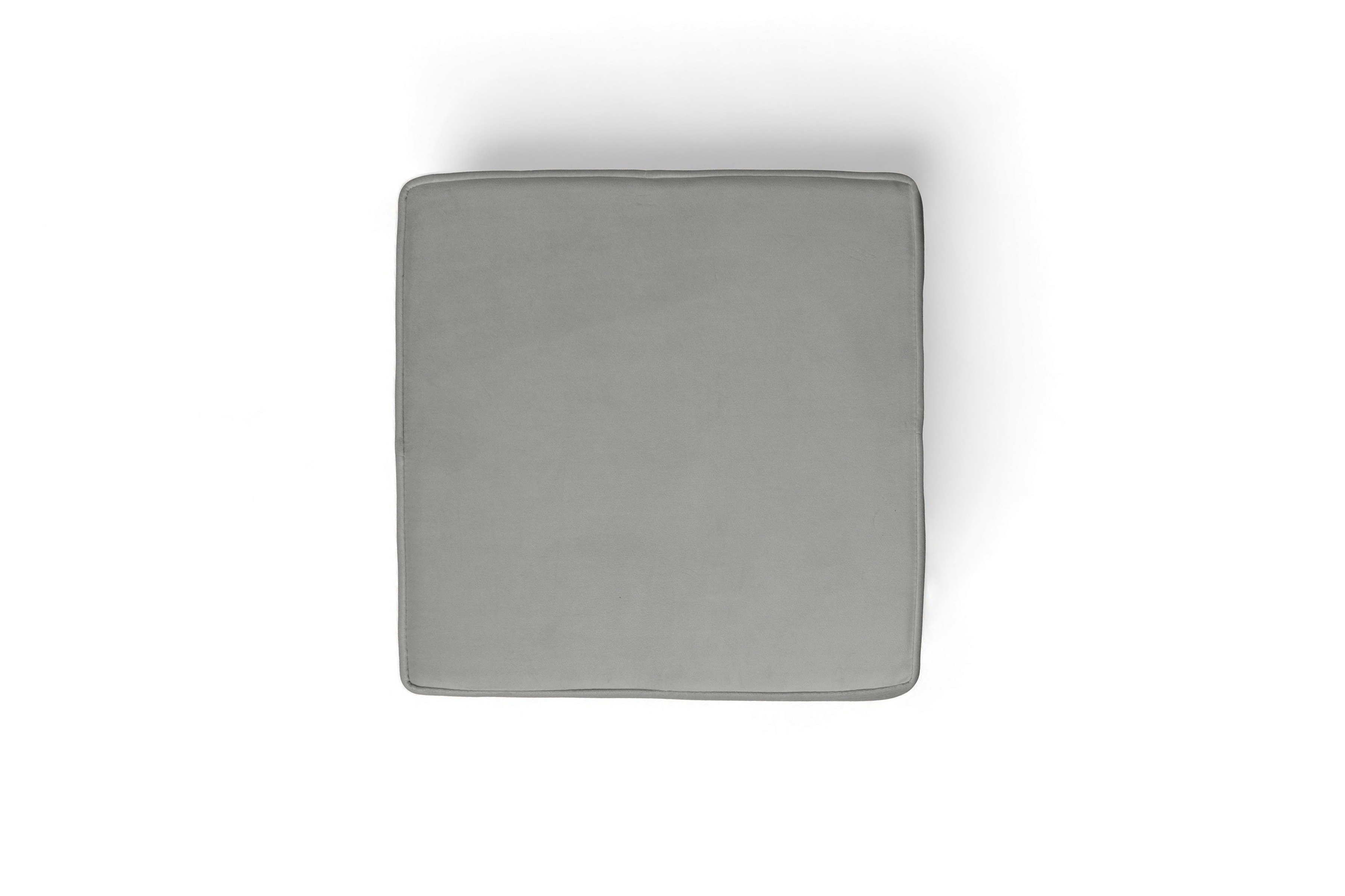 Podnožka křesla ušák Vilano - šedý samet Velluto 16 / nohy buk Podnožka do fotela Ušák Vilano - šedý samet Velluto 16 / Nohy buk