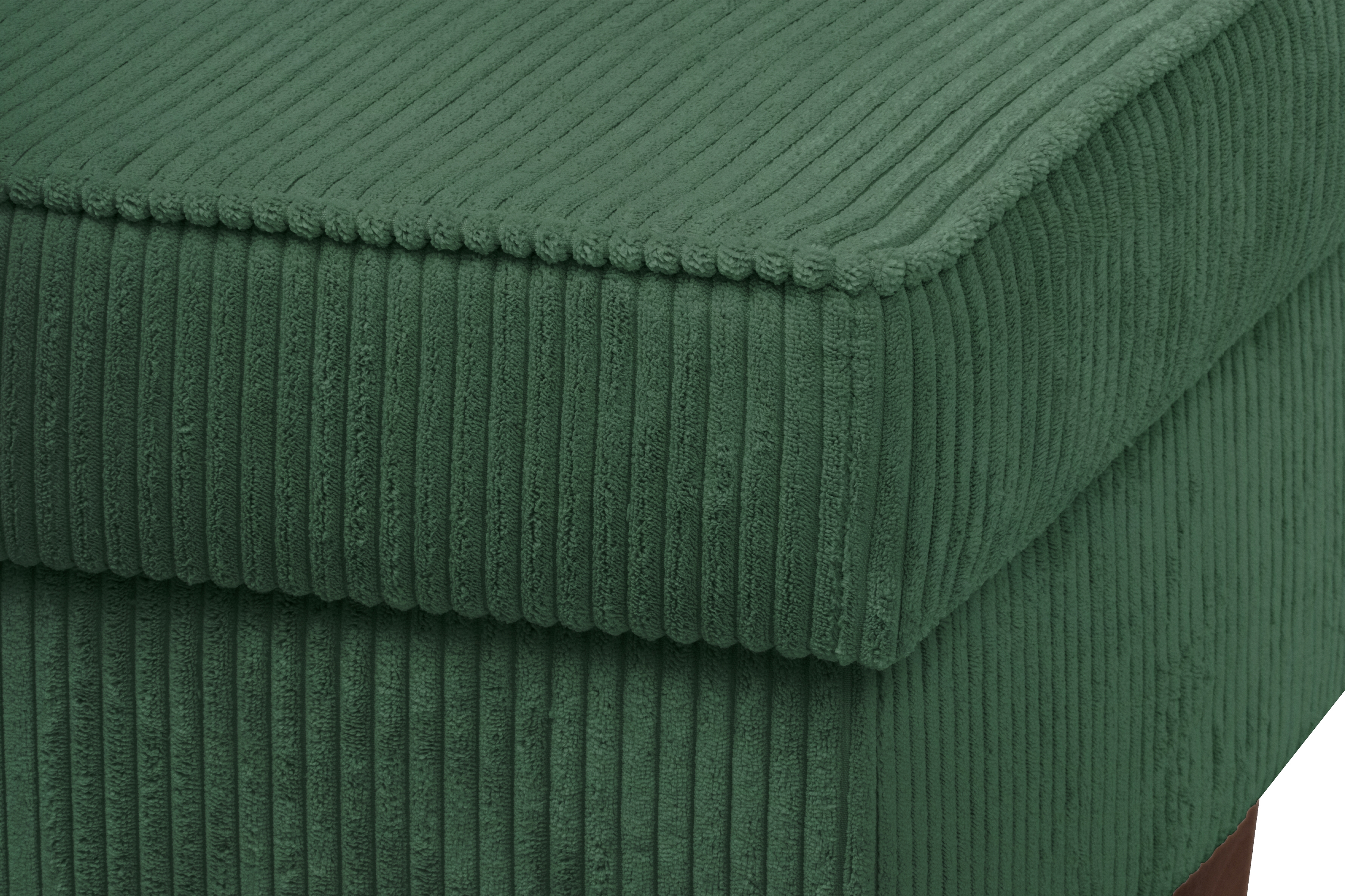 Podnožka křesla ušák Vilano - zelený manšestr Poso 14 / nohy venge Podnožka do fotela Ušák Vilano - Zelený manšestr Poso 14 / Nohy Venge 