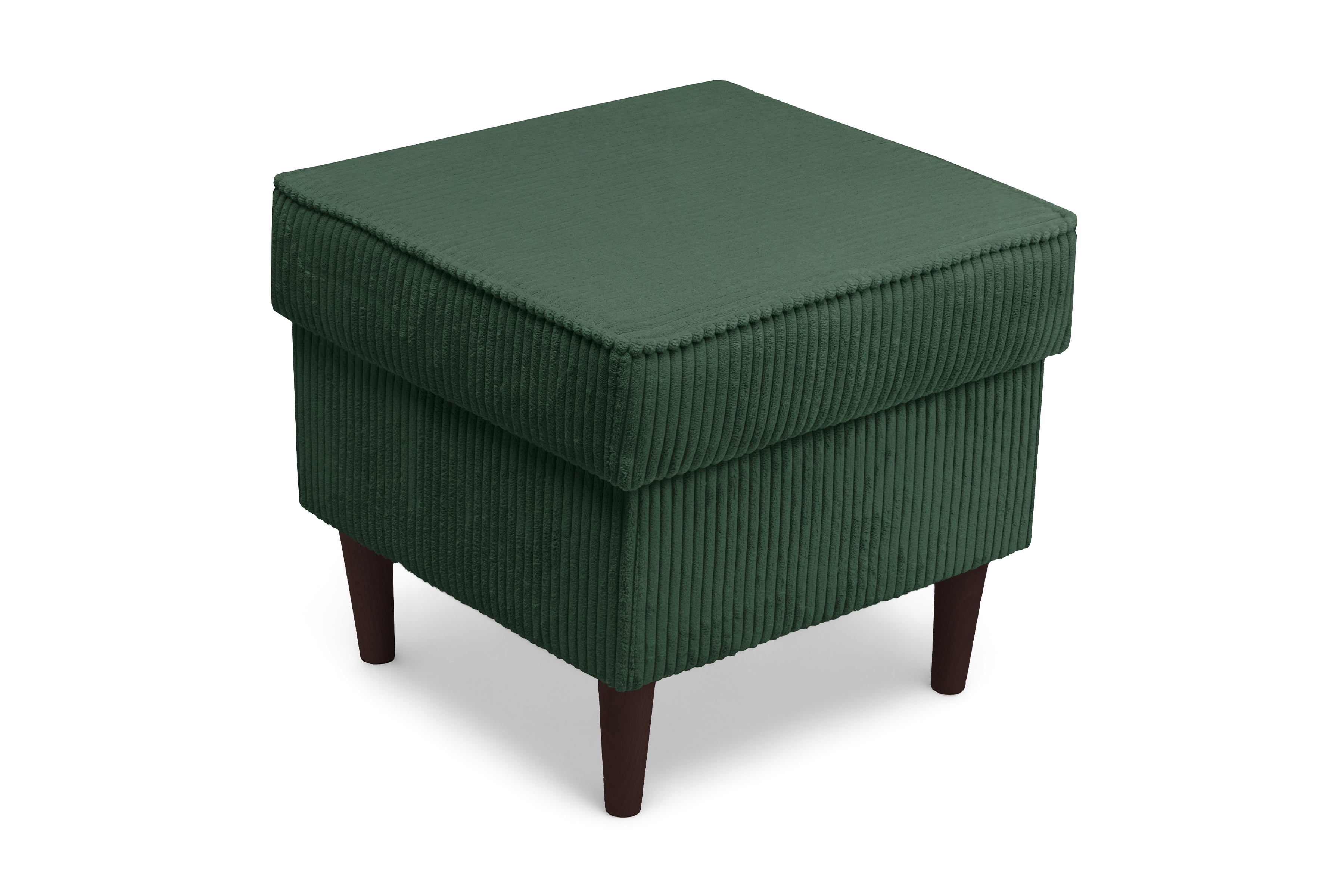 Podnožka křesla ušák Vilano - zelený manšestr Poso 14 / nohy venge Podnožka do fotela Ušák Vilano - Zelený manšestr Poso 14 / Nohy Venge 