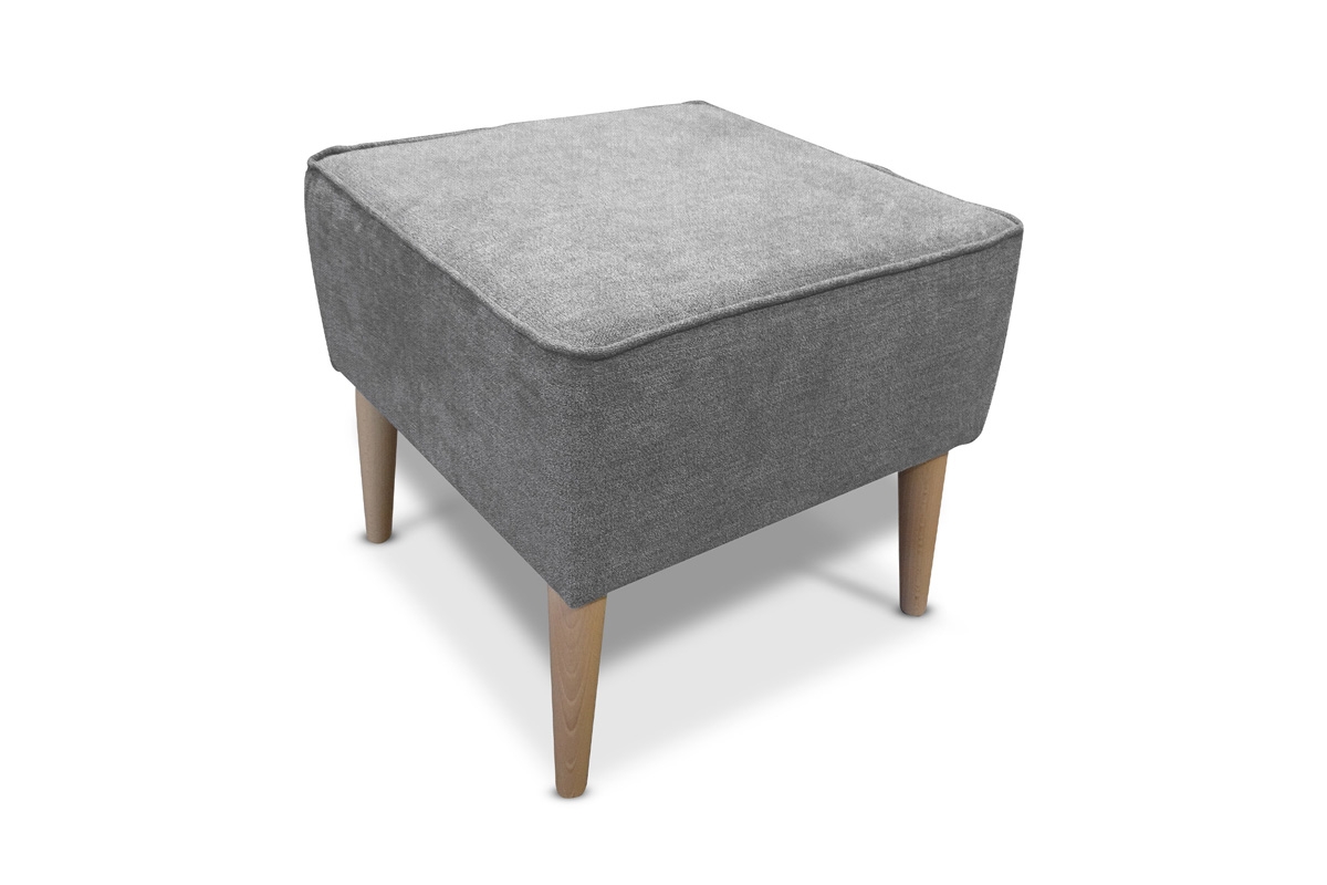 Podnožka Dylian šedý podnozek z miekkim siedziskiem 