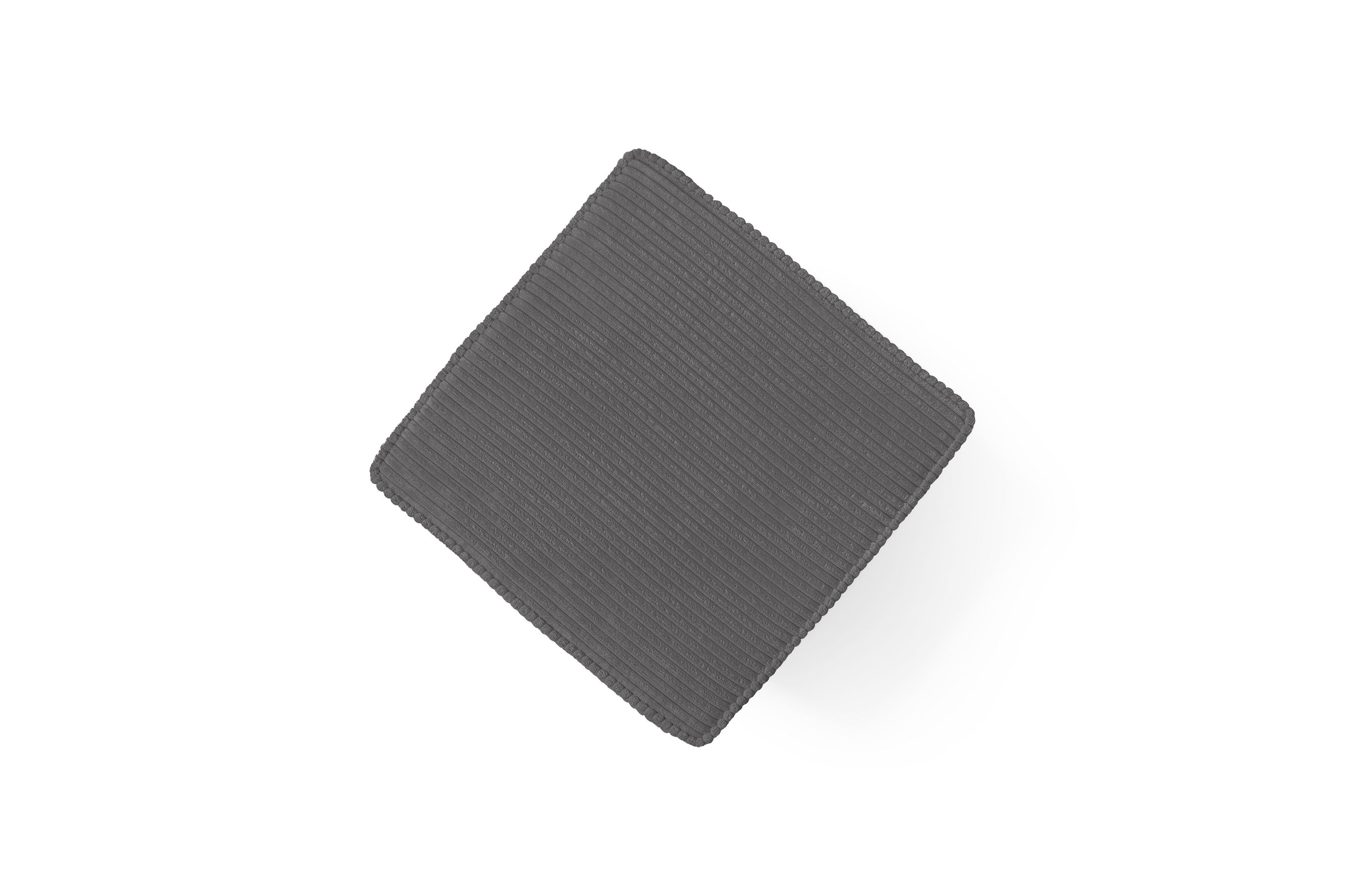 Podnožka čalouněná Dylian - šedý manšestr Poso 22 / nohy venge Podnožka čalouněná Dylian - šedý manšestr Poso 22 / Nohy Venge