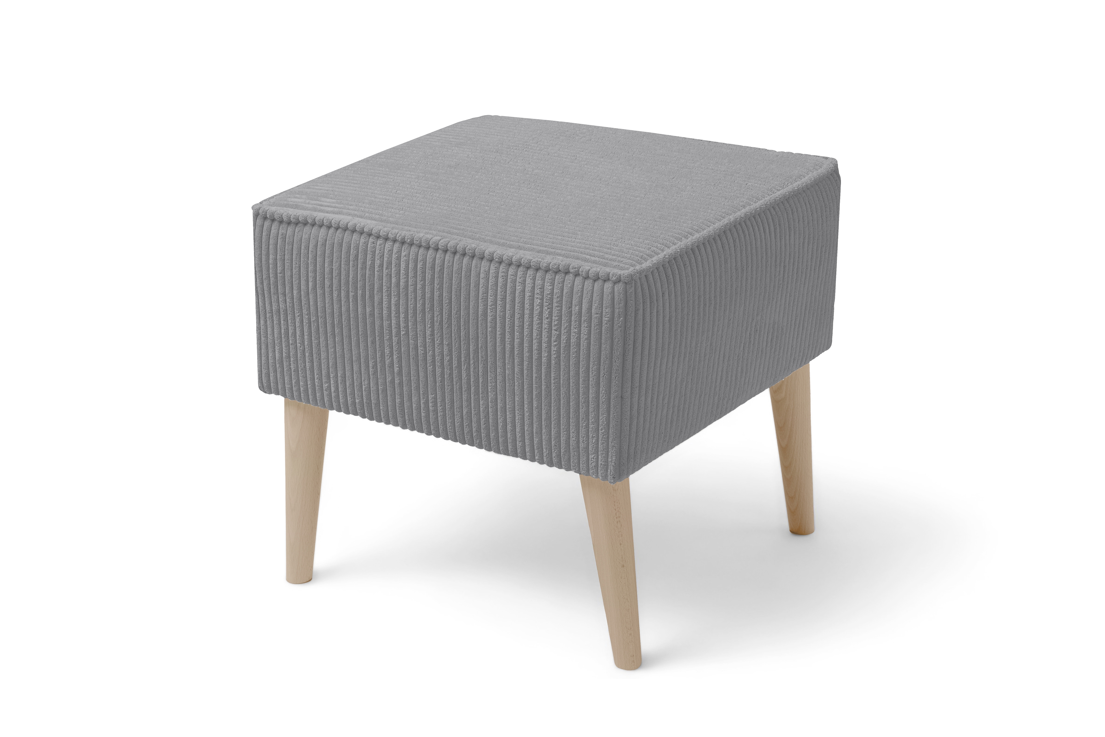 Podnožka Dylian - šedý menčester Poso 55 / Nohy buk Podnozek čalúnená Dylian - šedý MENČESTER Poso 55 / Nohy buk