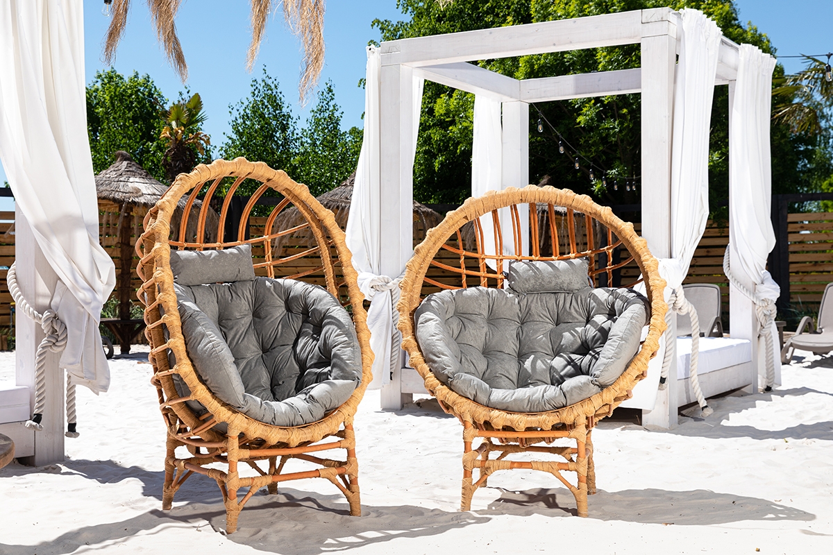 Vankúš z opierkou hlavy do fotela kokon - šedá Vankúš z zaglowkiem do fotela kokon - šedá