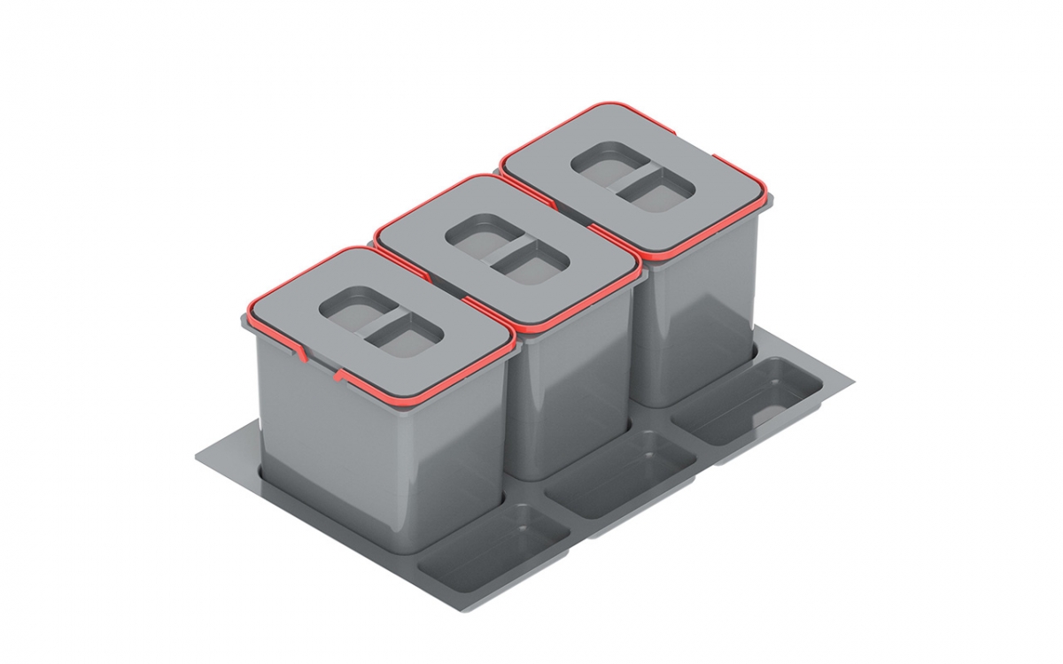 Odpadkový koš do skříňky DZS 8 - 3 15L Úložný prostor na odpady dla Skříňky DZS 8 - 3 X Úložný prostor 15L - Layman