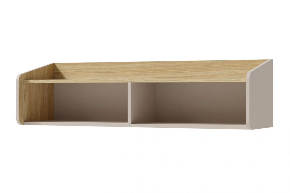 Police Alessio 125 cm - béžová Pískový / dub olejowany police Alessio 11 - 125 cm - béžová Pískový / dub olejowany