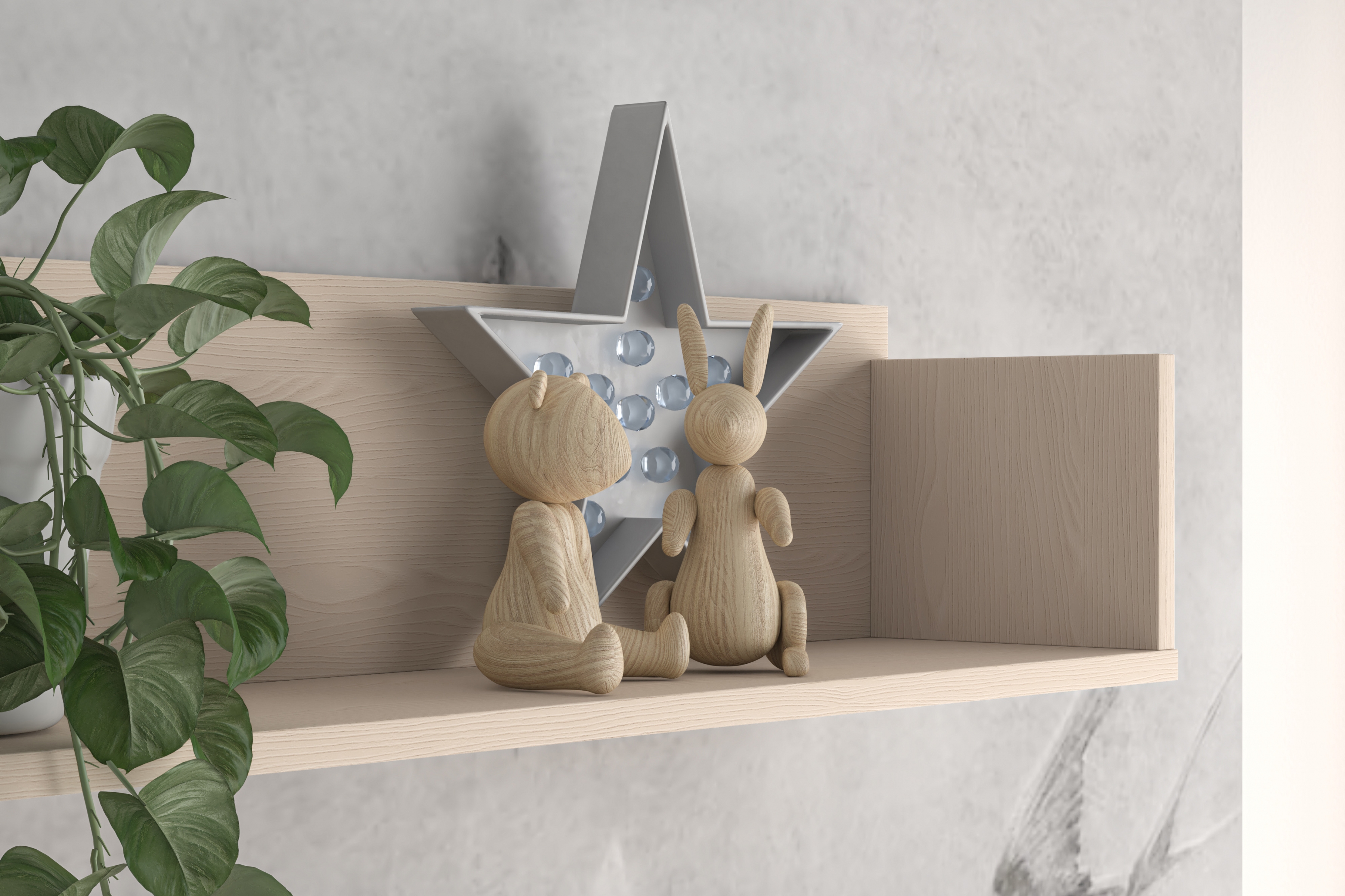 Závěsná police Marla 90 cm - pouštní písek police závěsná Marla 90 cm - piasek pustyni