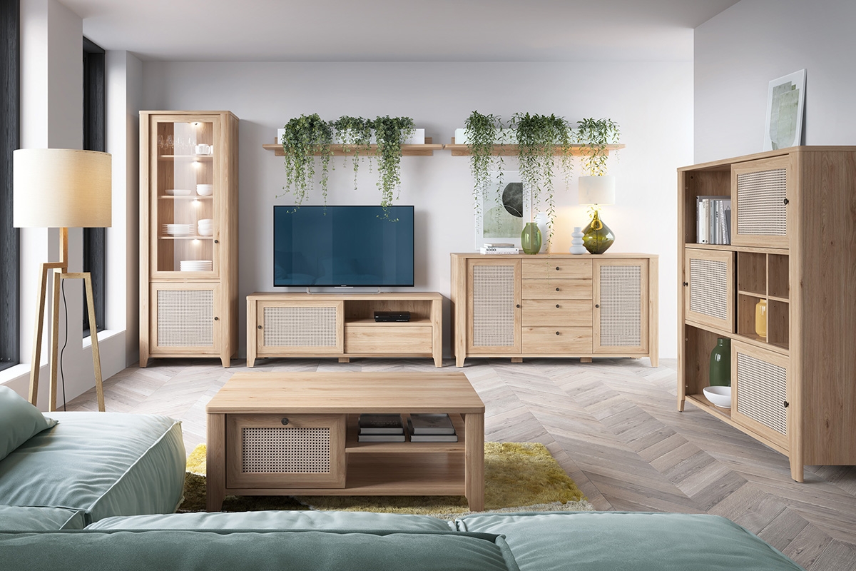 Polica závesná Selia 02 - jackson hikory / amadeus Nábytok w stylu boho