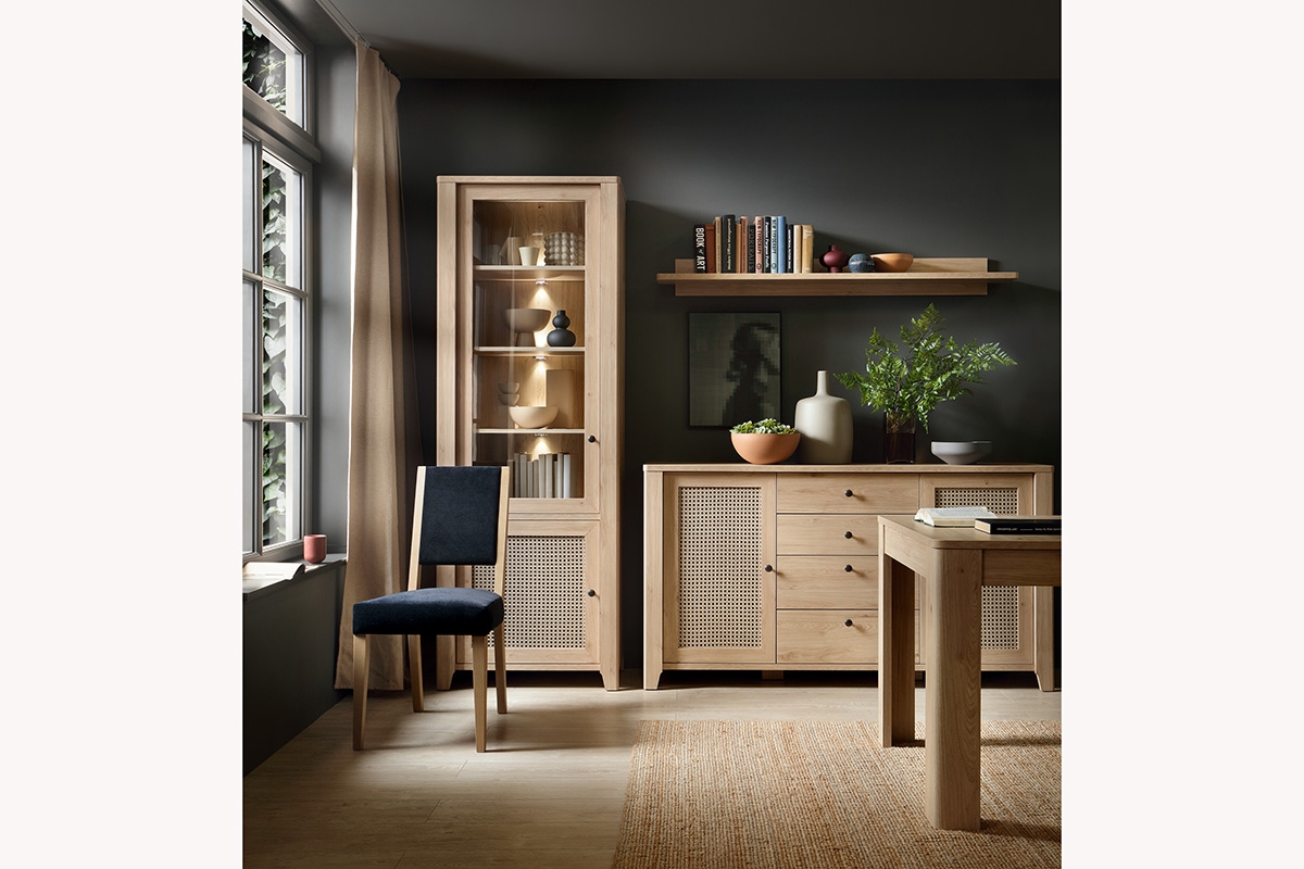 Polica závesná Selia 02 - jackson hikory / amadeus Nábytok . boho