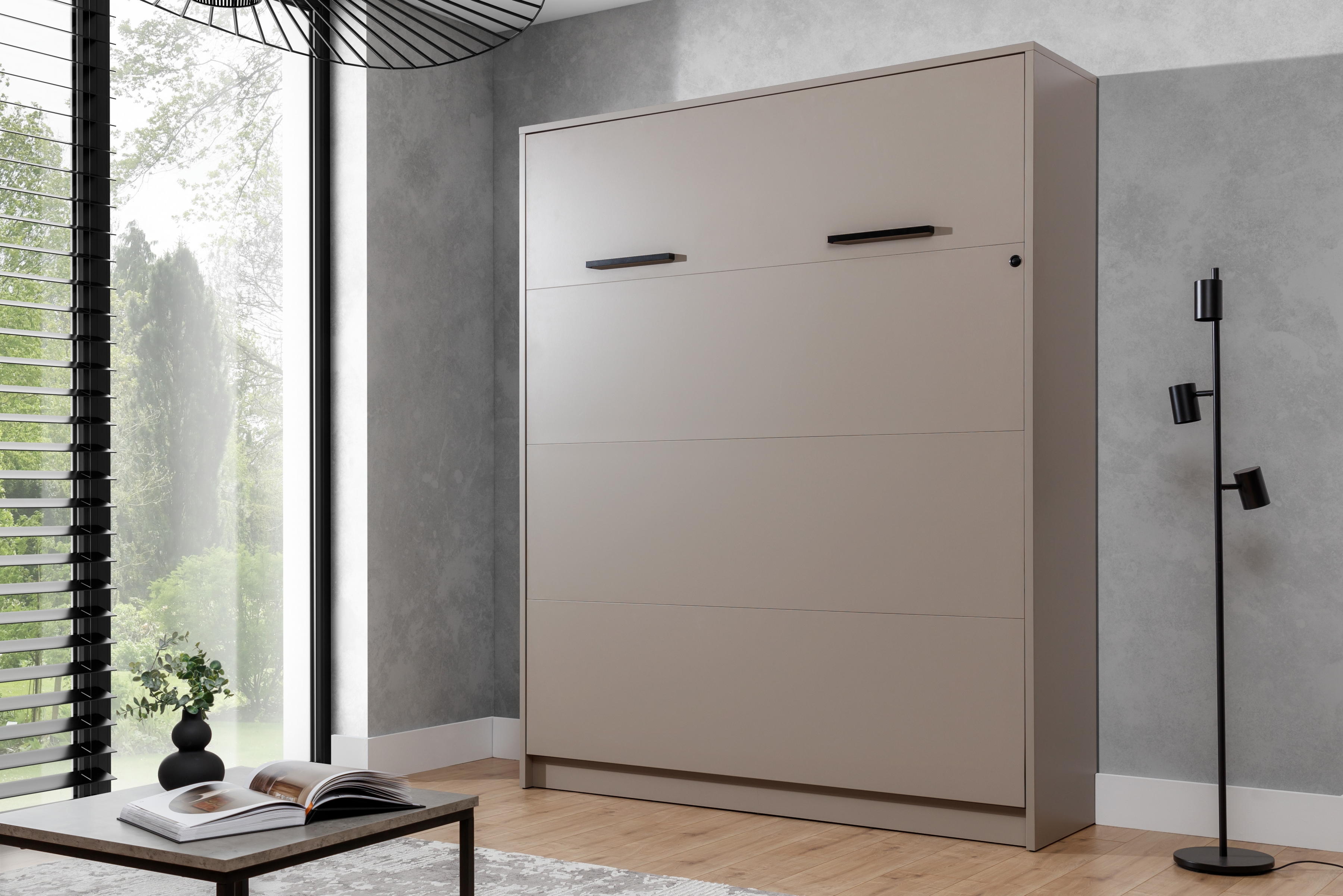 Vertikální sklápěcí postel Modern 160x200 cm - congo / kašmír Polkotapczan Modern vertikální 160x200 - congo / kašmír