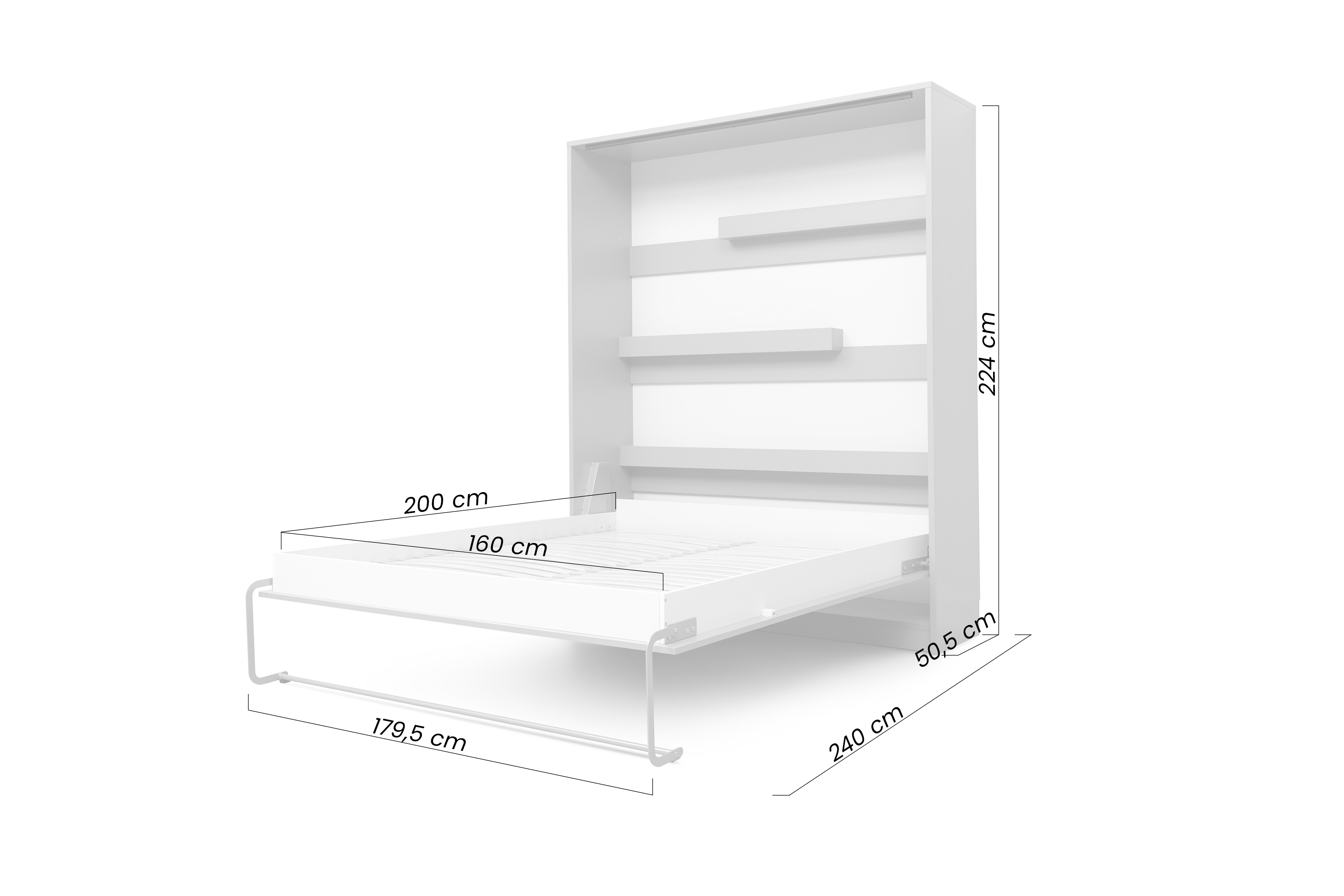 Vertikální sklápěcí postel Modern 160x200 cm - congo / kašmír Polkotapczan Modern vertikální 160x200 - congo / kašmír