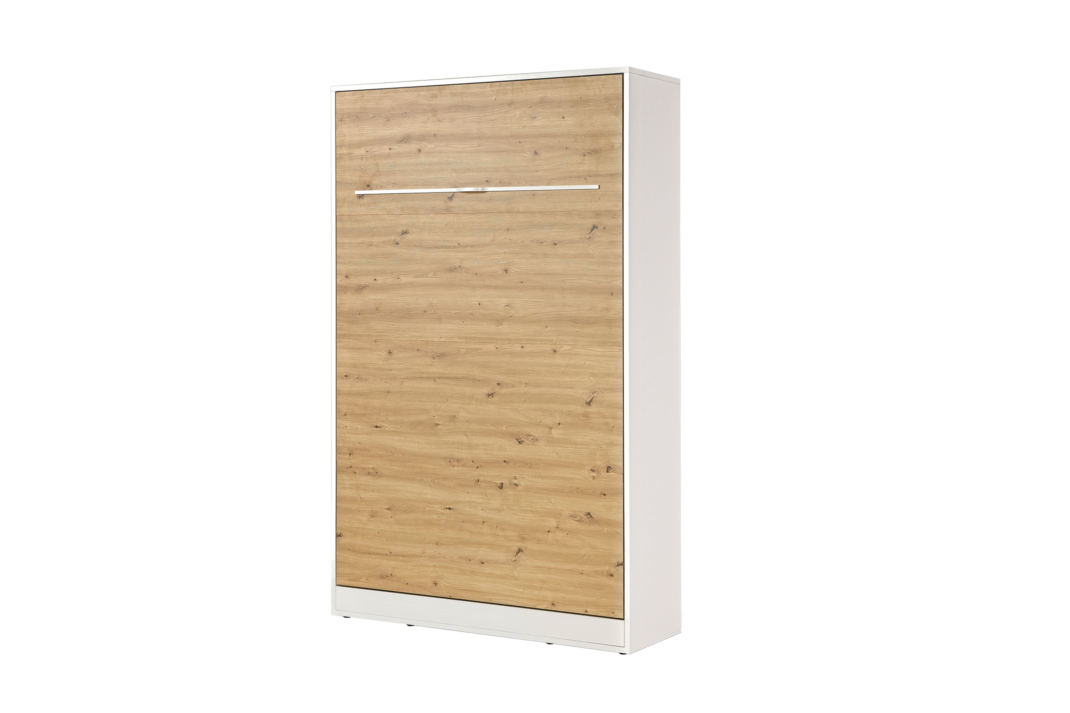 Sklápacia posteľ Lomaro V - 120x200 cm - dub artisan / biela Polkotapczan vertikálny Lomaro 120x200 - Dub artisan / Úchytka Biely