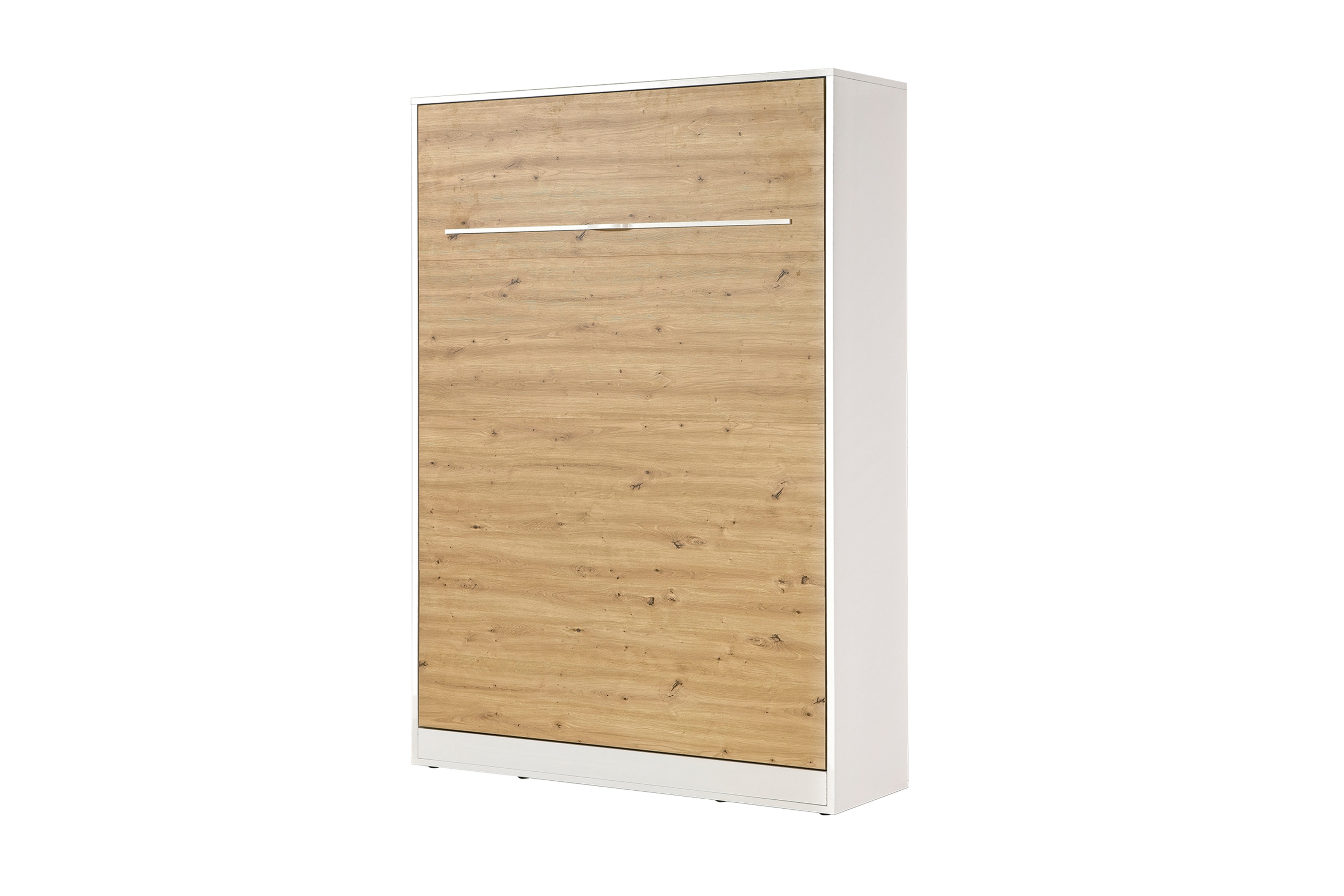 Sklápacia posteľ Lomaro V - 140x200 cm - dub artisan / biela Polkotapczan vertikálny Lomaro 140x200 - Dub artisan / Úchytka Biely