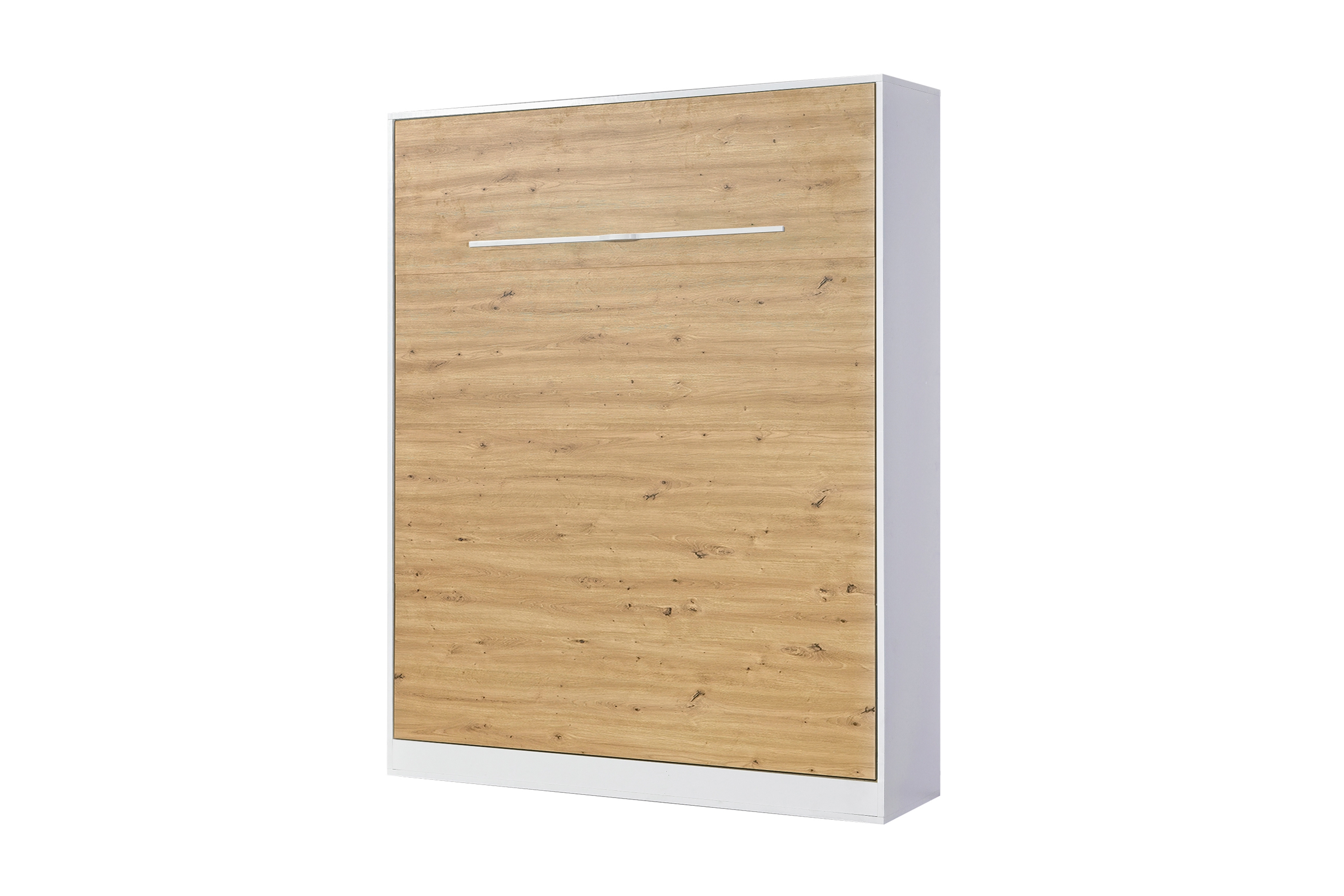 Sklápacia posteľ Lomaro V - 160x200 cm - dub artisan / biela Polkotapczan vertikálny Lomaro 160x200 - Dub artisan / Úchytka Biely