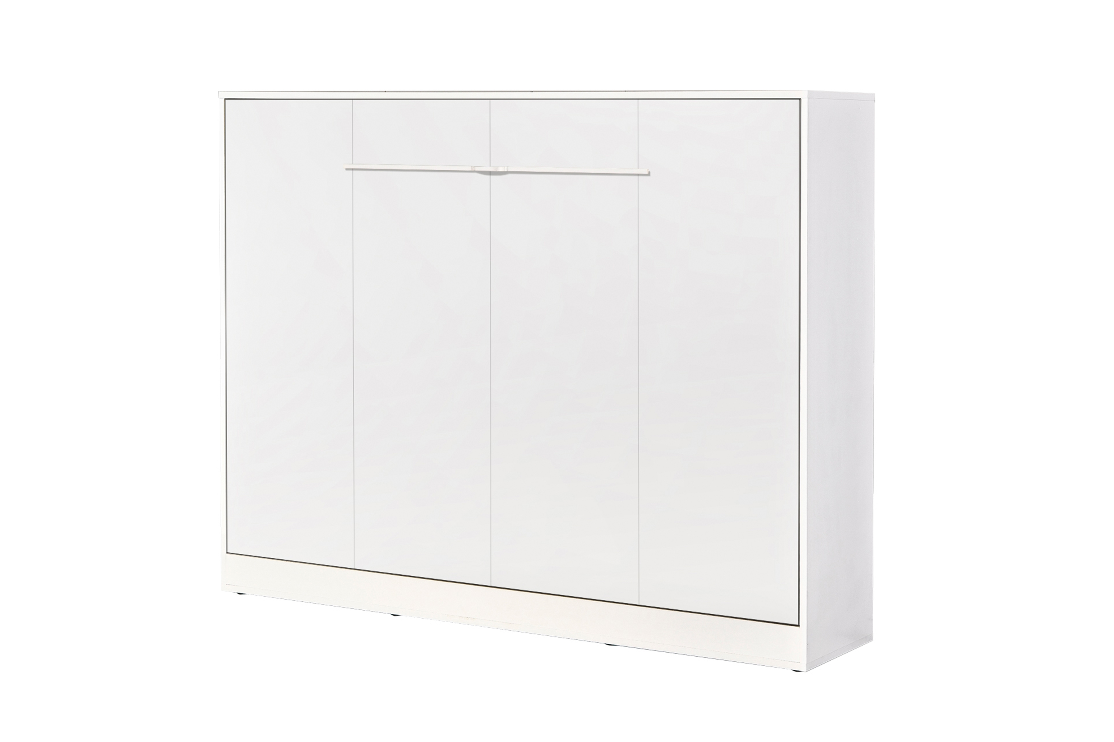 Sklápacia posteľ Lomaro H - 140x200 cm - biela Polkotapczan horizontálny Lomaro 140x200 - Biely / Úchytka Biely