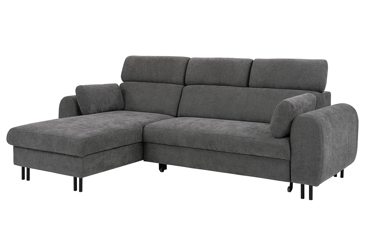 Rozkládací rohová sedací souprava Porto na kovových nožkách Rohová sedací souprava s funkcí spaní Porto na kovové podstavě - podnoszone Polštáře