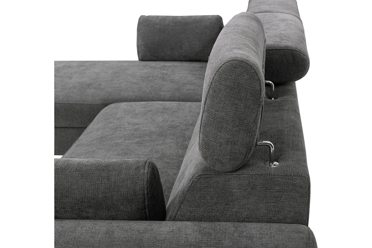 Rozkládací rohová sedací souprava Porto na kovových nožkách Rohová sedací souprava s funkcí spaní Porto na kovové podstavě - podnoszone oparcie