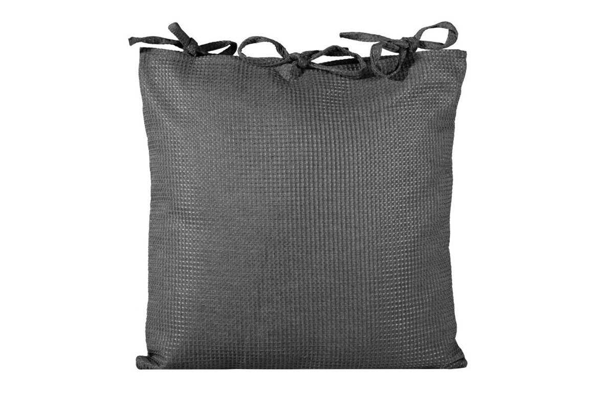 Dekorativní povlak na polštář Alva 45x45 cm - grafitový Povlak na polštář grafit 