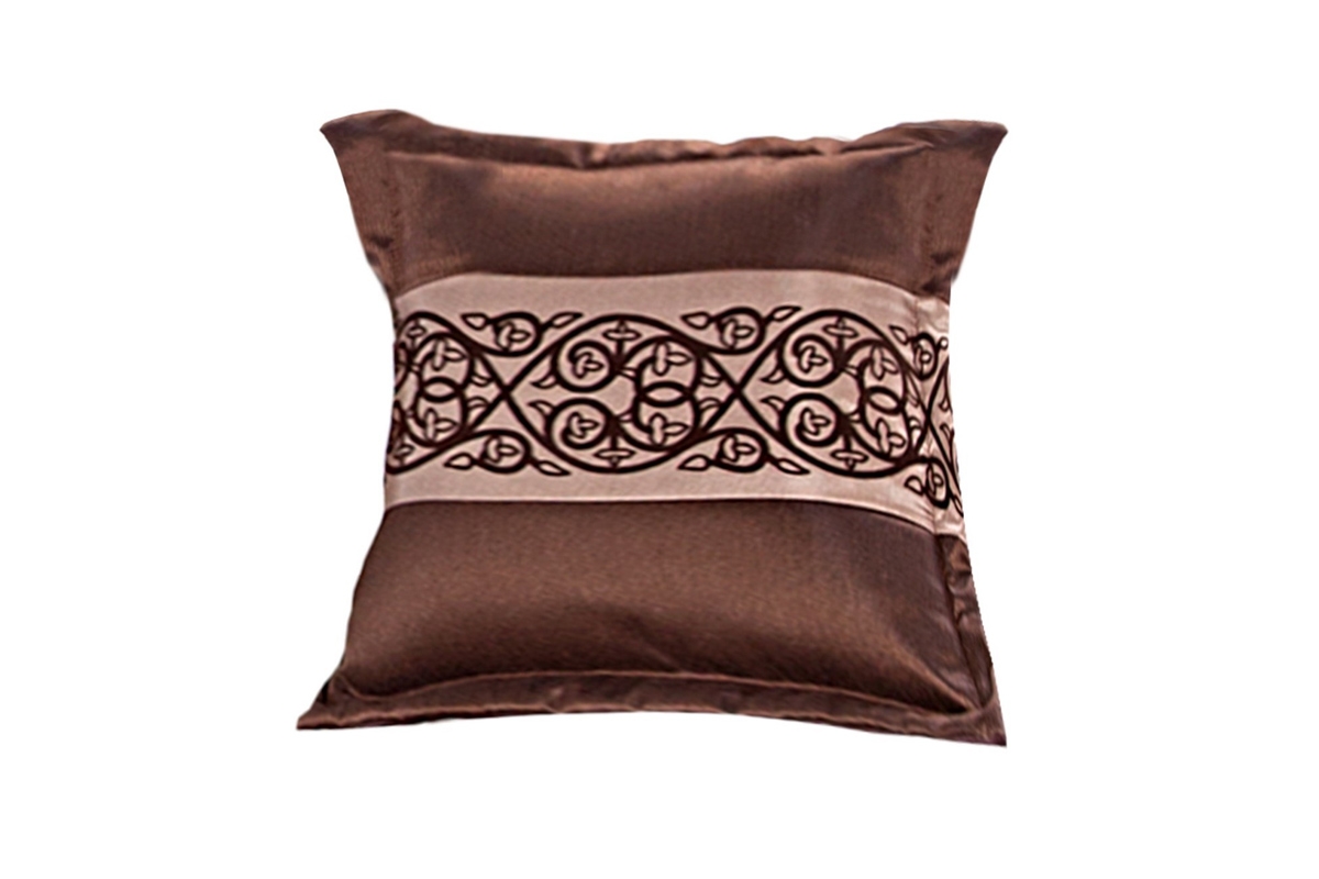 Dekoratívna obliečka na vankúš Laguna 40x40 - hnedá Obliečka Hnedá