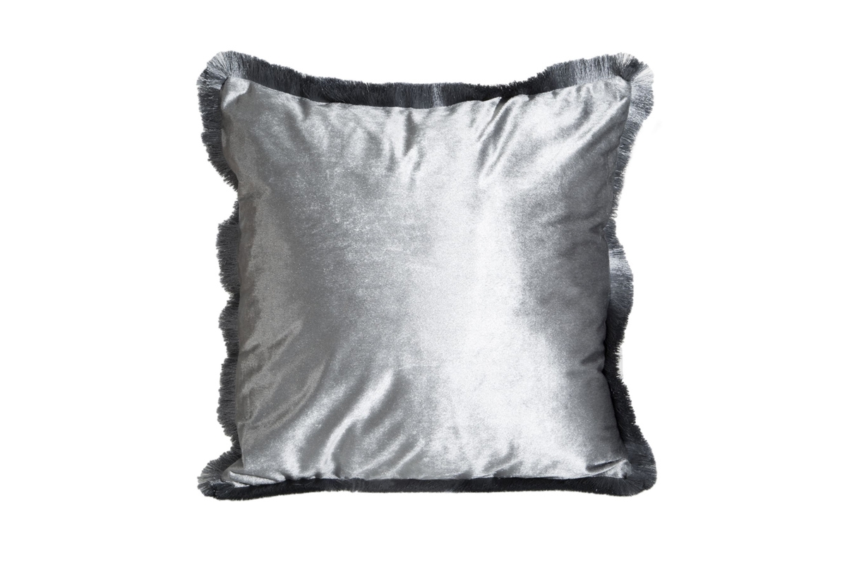 Obliečka Sarah na vankúš 45x45 - strieborná Strieborná obliečka na vankúš