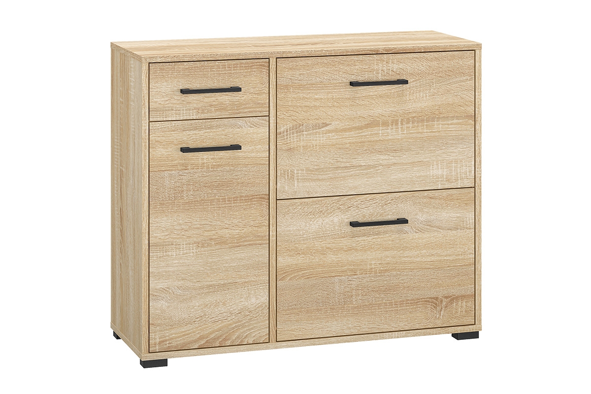 Skrinka na topánky Migoz 08 trojdverová so zásuvkou - svetlá sonoma veľká Skrinka na topánky