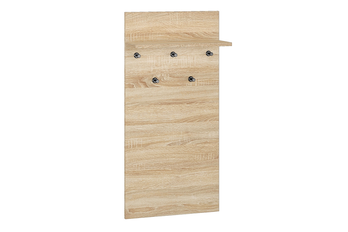 Věšák Migoz 50 cm pro předsíň s policí - dub sonoma světlý Věšák na ubrania z polka