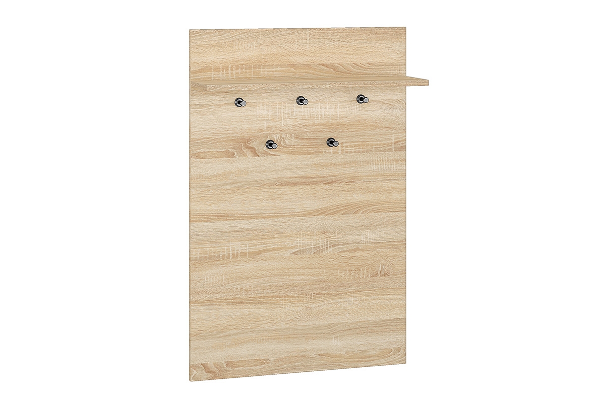 Věšák Migoz 68 cm pro předsíň s policí - dub sonoma světlý Věšák na kurtki