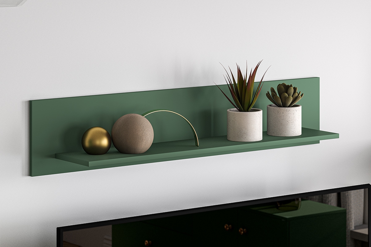 Nástěnná police Euras 08 - 120 cm - labrador Zeloné Nábytek pro obývacího pokoje