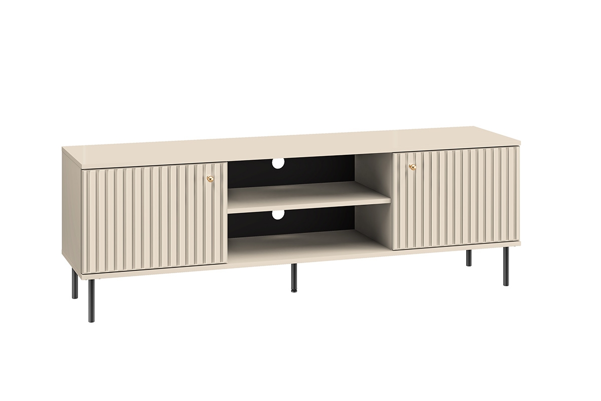 TV stolek Jamuzi 160 cm - kašmírová / černé nožky Béžová skříň rtv
